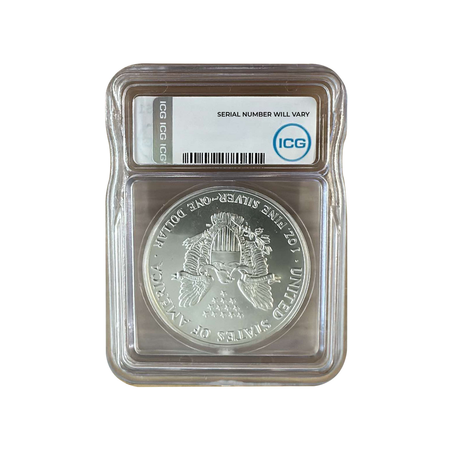 1990 Silver Eagle - Austin Hutto Signature - ICG MS69+ - CoinsTV