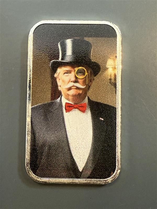 Monopoly Trump 1 oz Silver Bar - CoinsTV