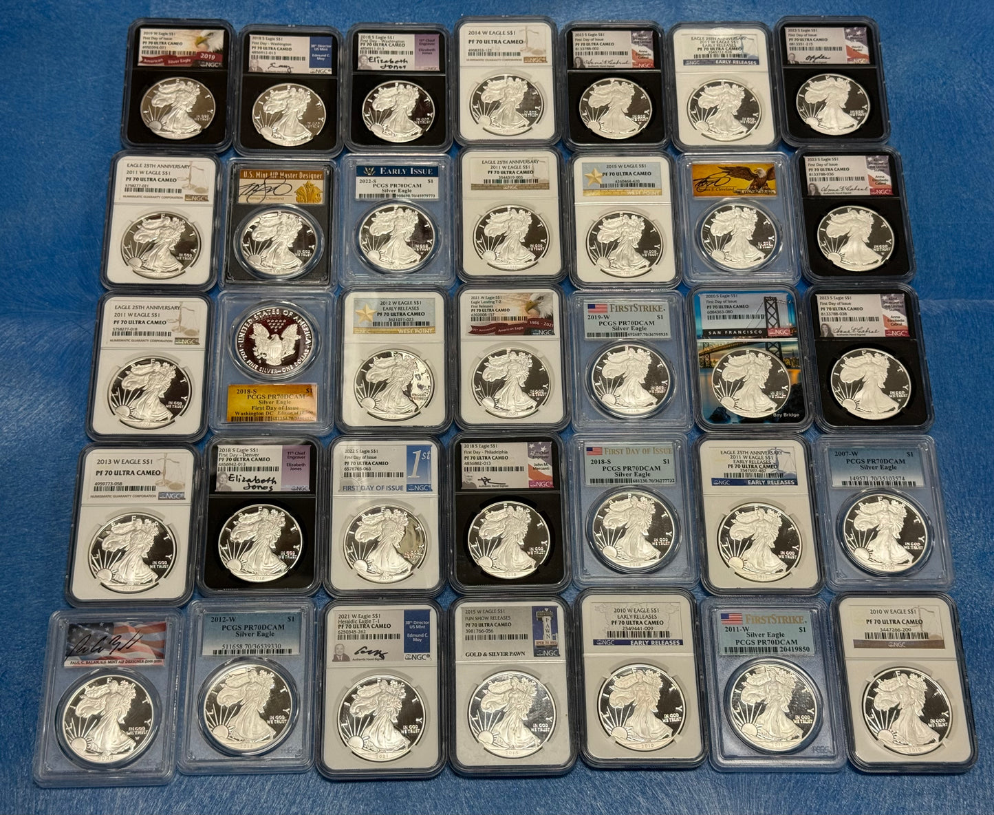 Perfect Proof Silver Eagles - Coin Shop Find