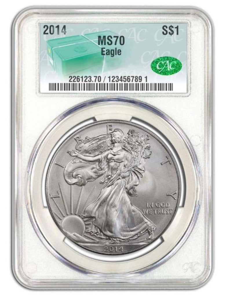 2014 Silver Eagle - CAC MS70