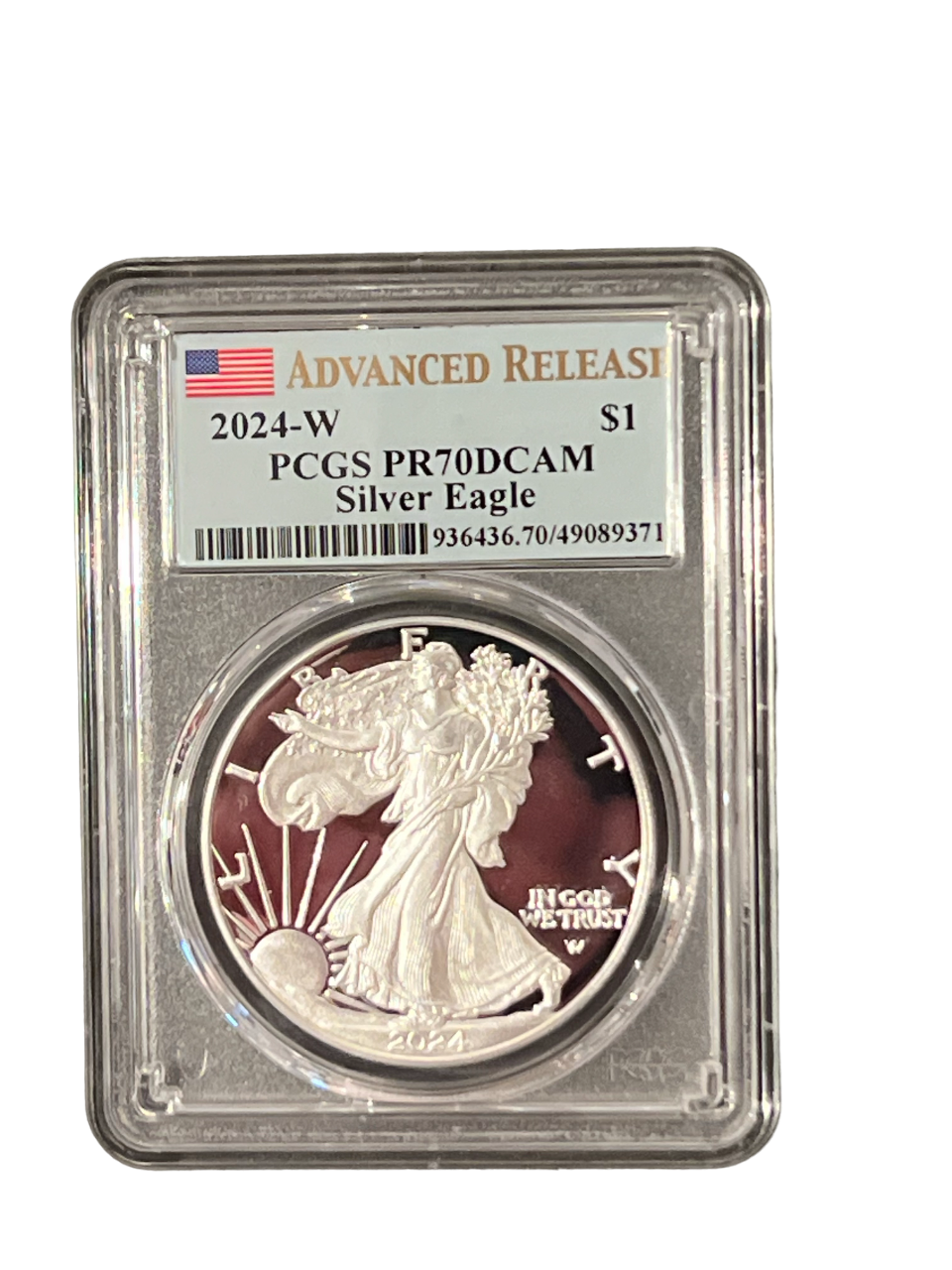 2024-W Silver Eagle - Advance Release - PCGS PR70 DCAM - CoinsTV