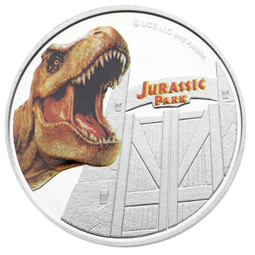 2025 Niue Jurassic Park 10g CN Coin & Stamp Set - CoinsTV
