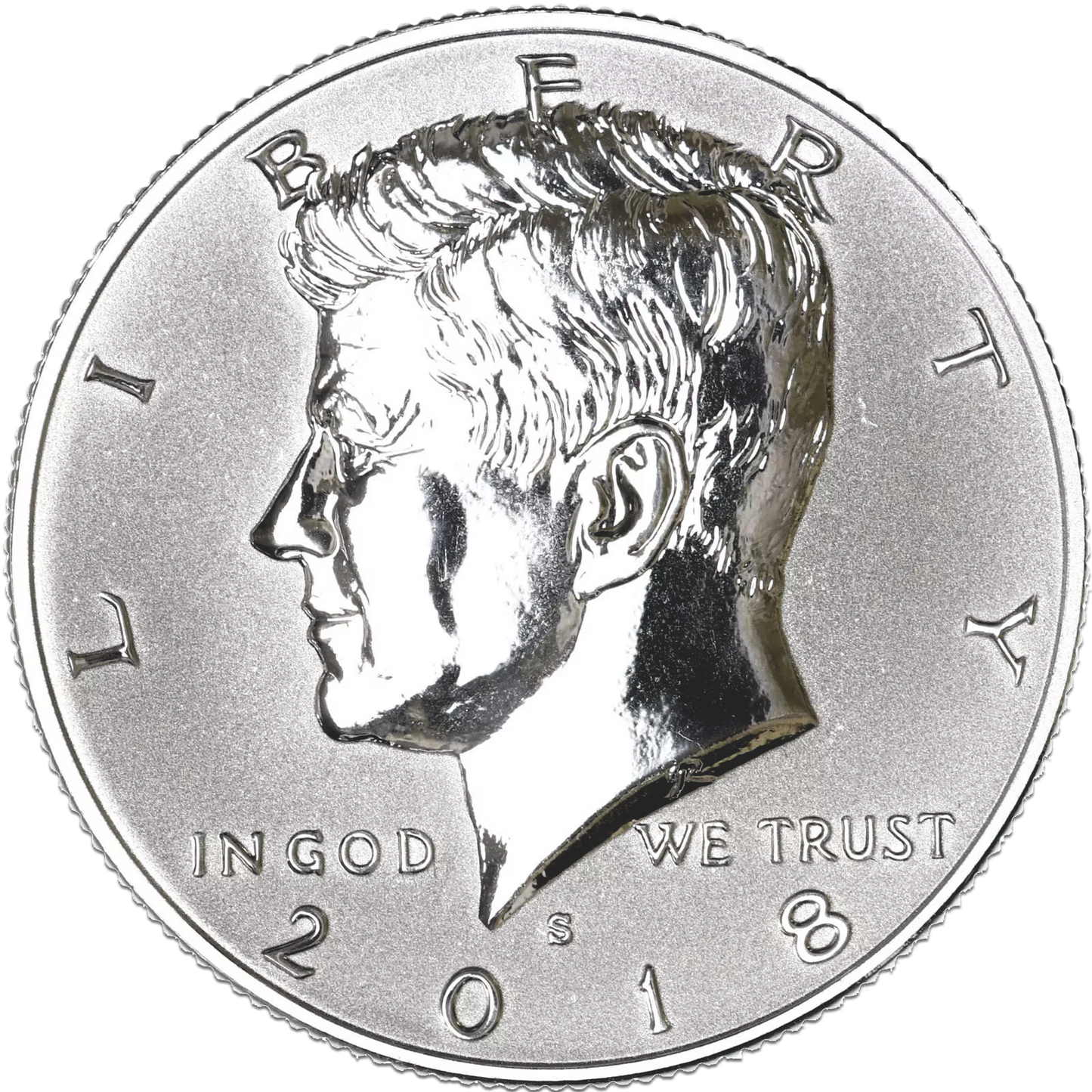 2018 S Kennedy Half Dollar 90% Silver Gem Deep Cameo Reverse Proof