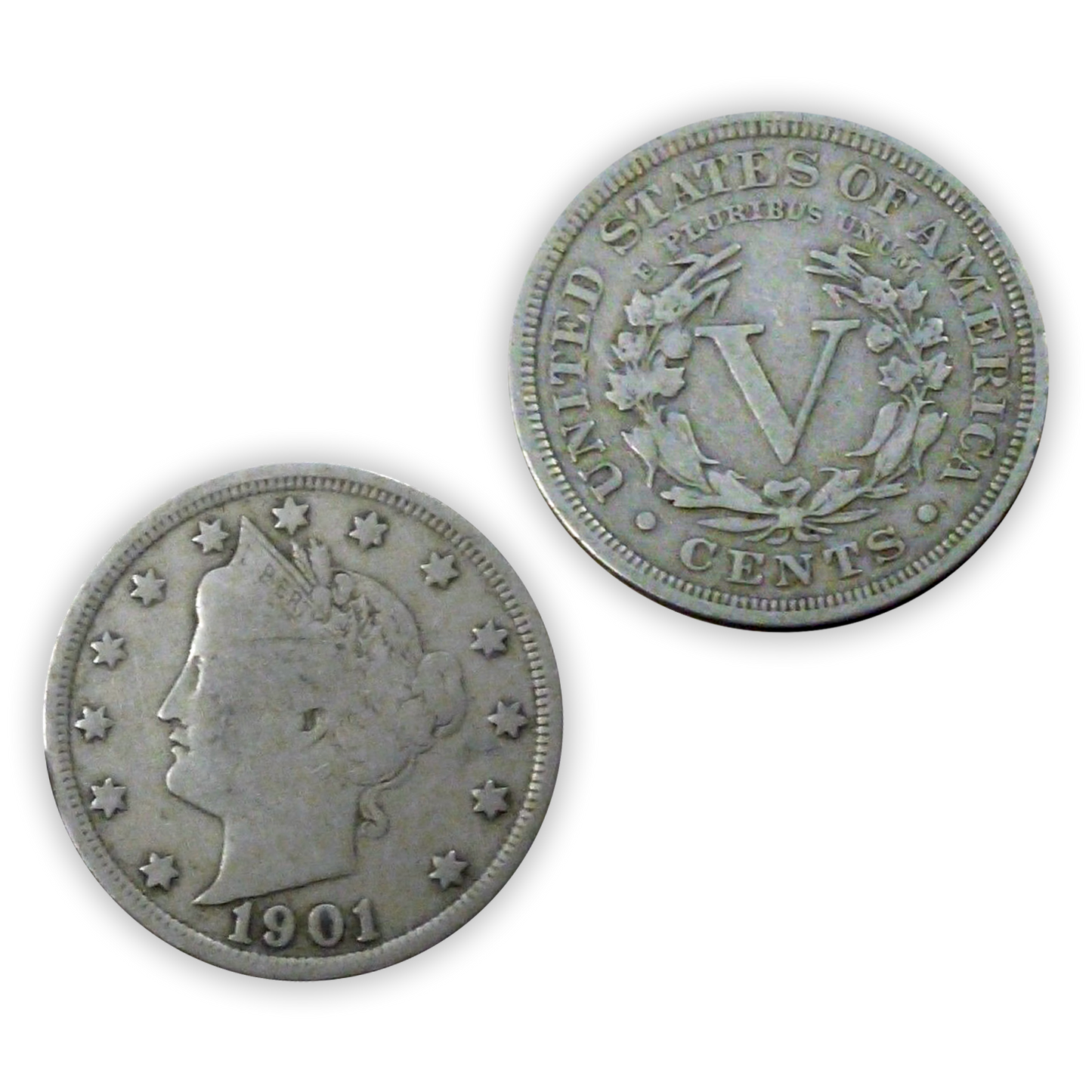 Vintage Liberty Nickel - Circulated Roll of 40 - CoinsTV