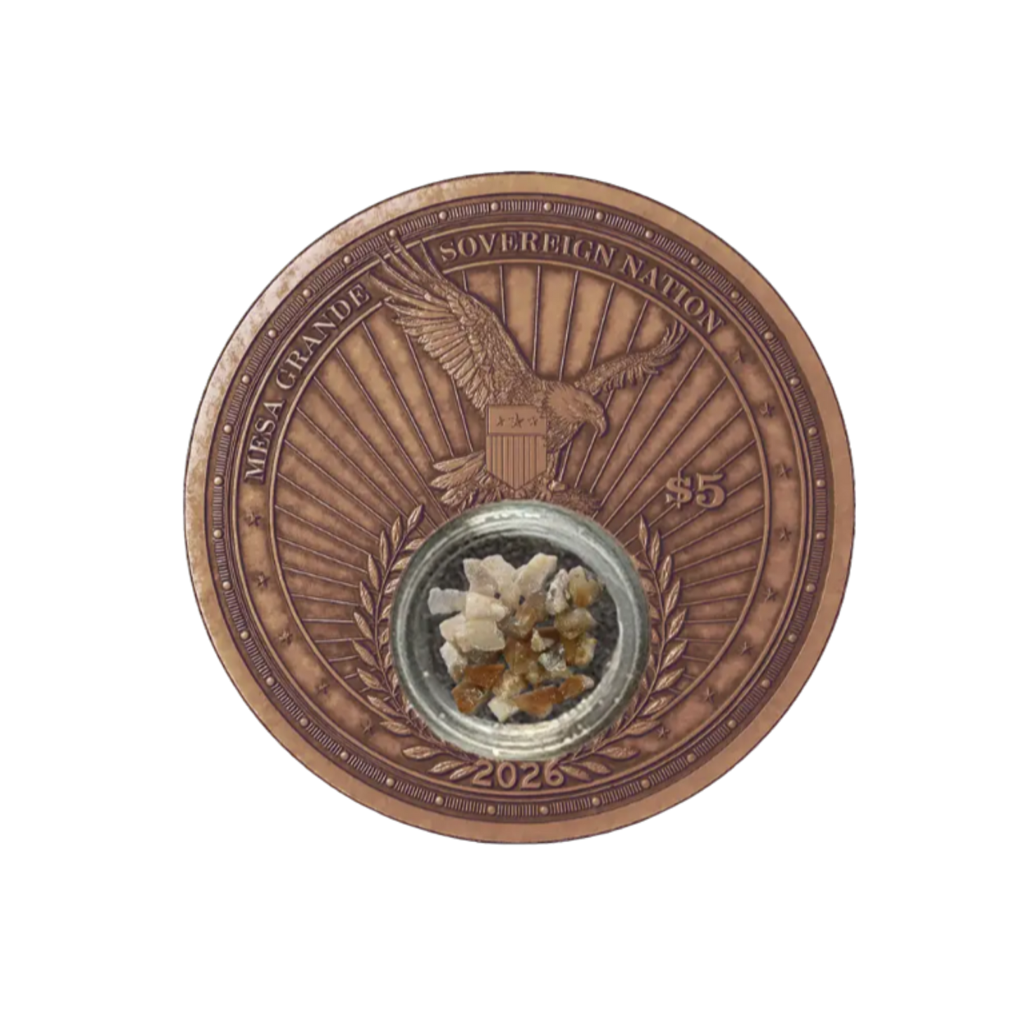 2026 Mesa Grande Treasures Of The U.S. David Ryder Edition 1 oz Brass Antiqued BU Grab Bag