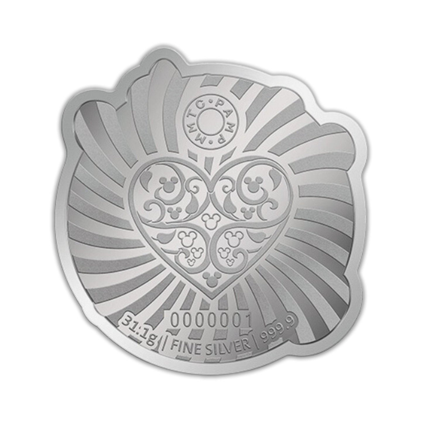 PAMP Mickey & Minnie Mouse 1 oz Silver in Display Box