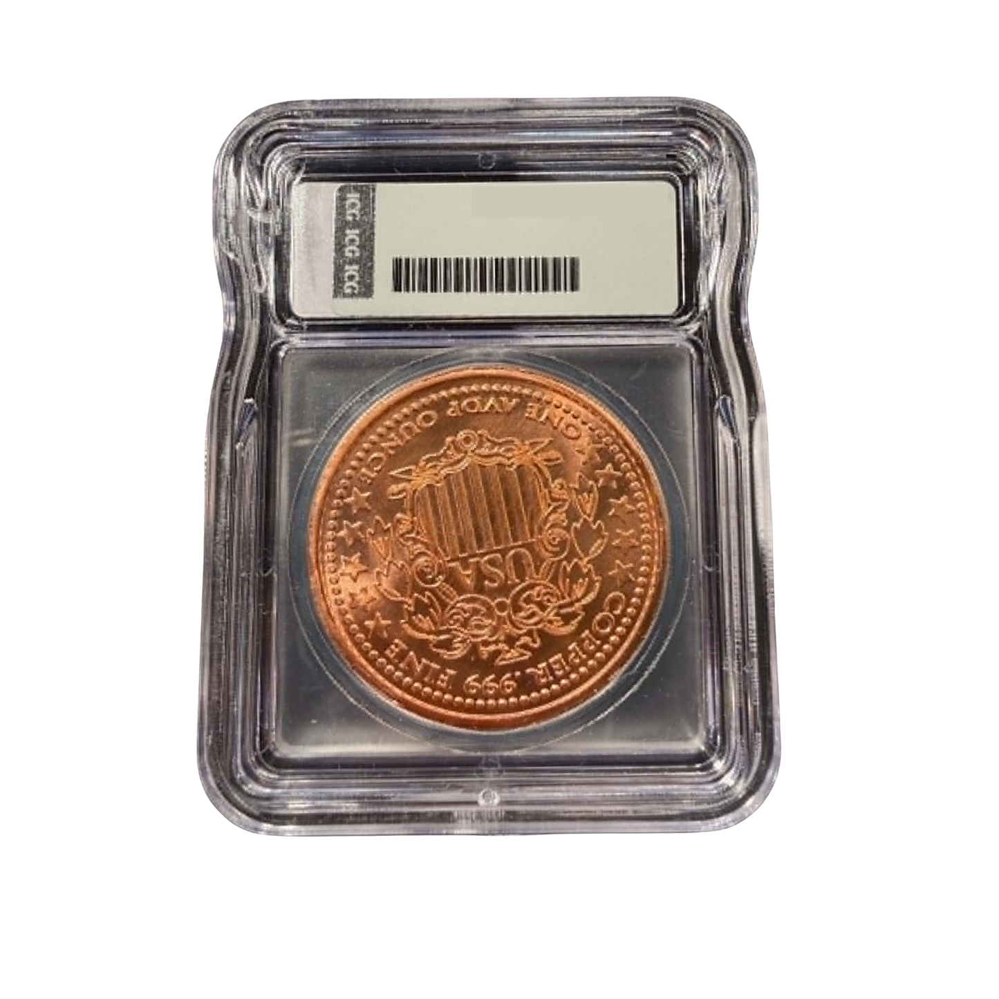 Classic Morgan Dollar Tribute 1 oz Copper Round - ICG Gem BU