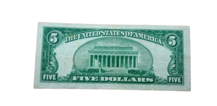 1934 $5 North Africa Emergency Currency Notes - Circulated - CoinsTV