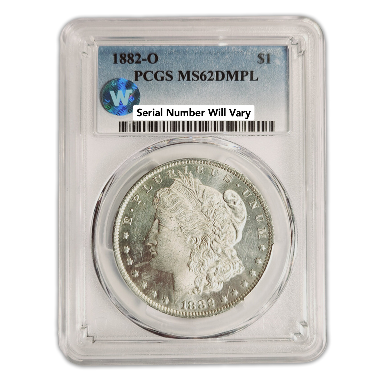 1882-O Morgan Silver Dollar New Orleans - PCGS MS62DMPL Sight White - CoinsTV