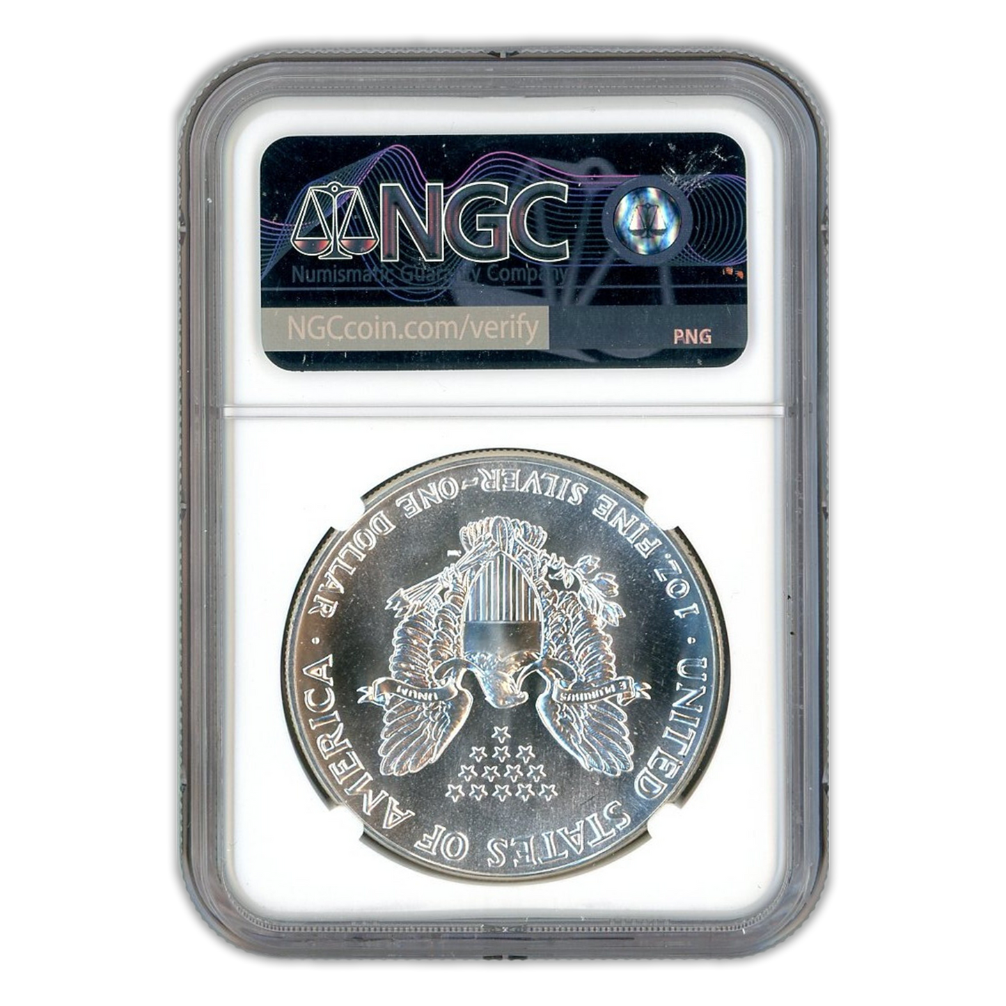 1987 Silver Eagle - Business Strike - NGC MS70 Brown Label - CoinsTV