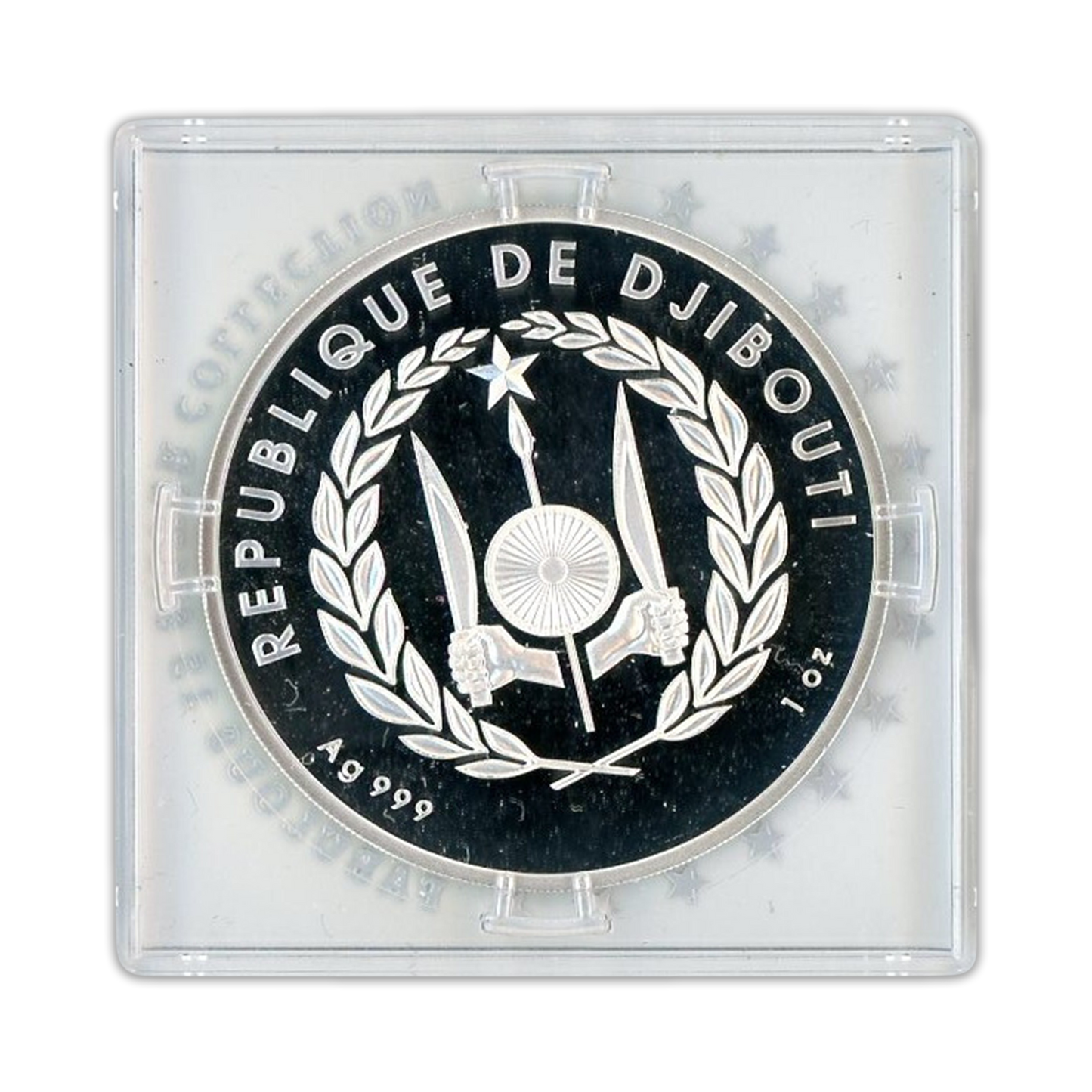 2020 Djibouti 200 DJF Waterbuck - 1 oz Silver BU Fabulous 15 Privy Mark - CoinsTV