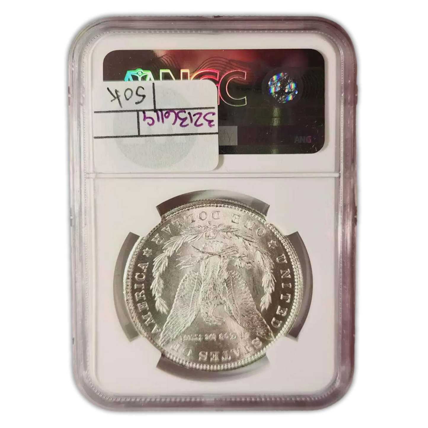 1880/9 Morgan Silver Dollar - Hot 50 VAM 11 Medium - NGC MS66 Sight White