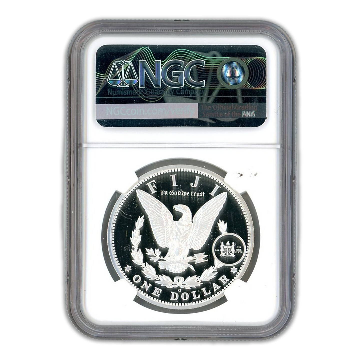 2023-O Morgan $1 Fiji Silver Tribute - NGC In God We Trust Label GEM PROOF Early Release