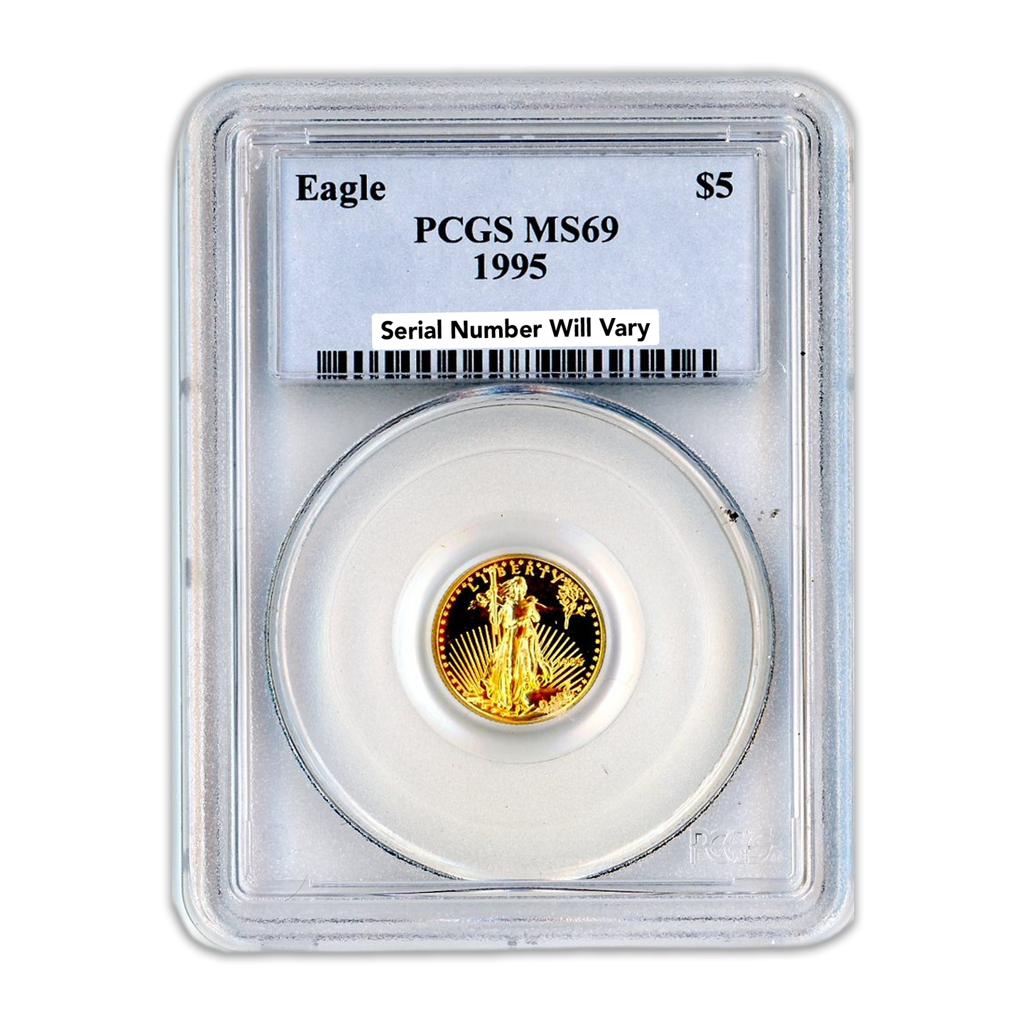 1995 $5 Gold Eagle - PCGS MS69 - CoinsTV