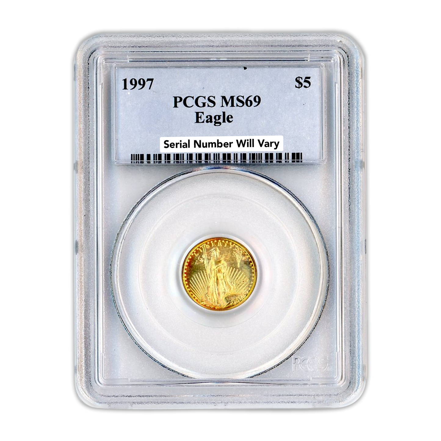 1997 $5 Gold Eagle - PCGS MS69 - CoinsTV