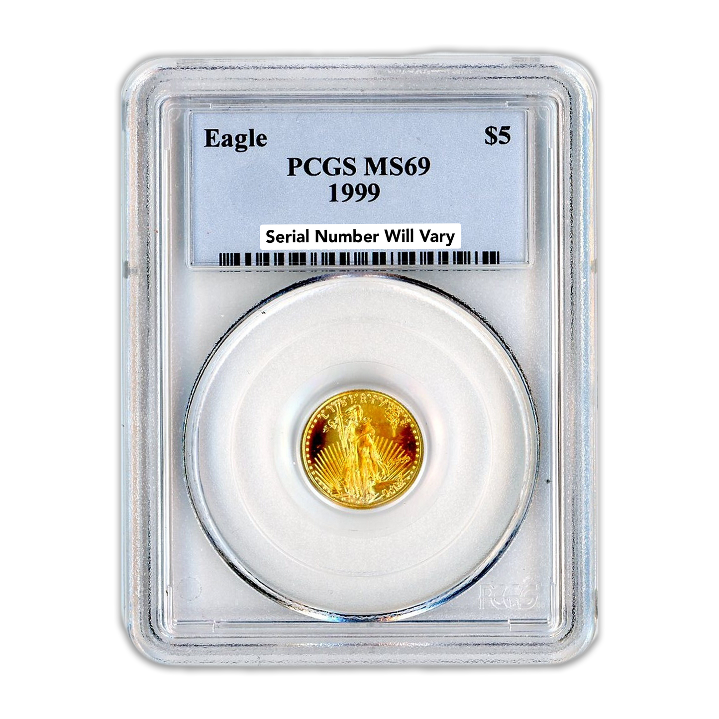 1999 $5 Gold Eagle - PCGS MS69 - CoinsTV