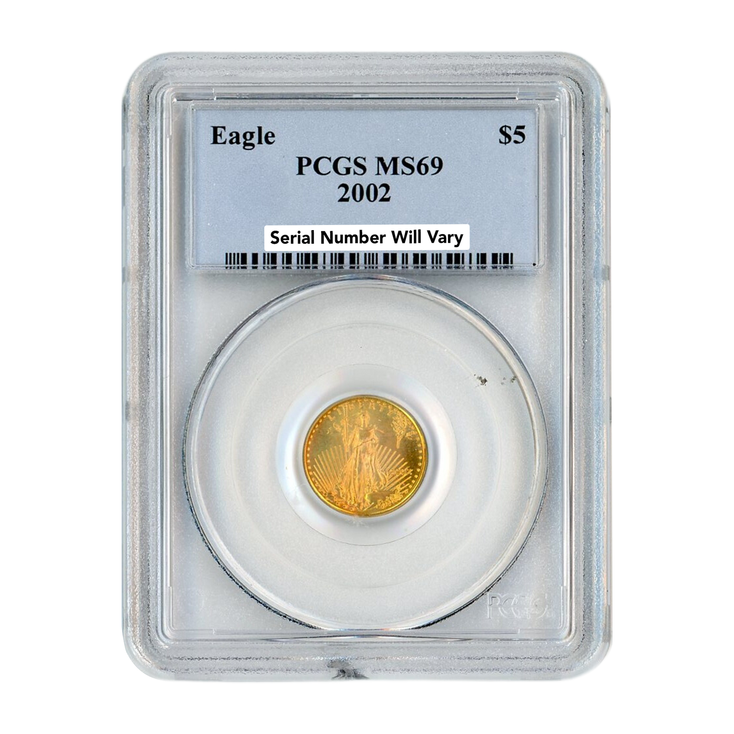2002 $5 Gold Eagle - PCGS MS69 - CoinsTV