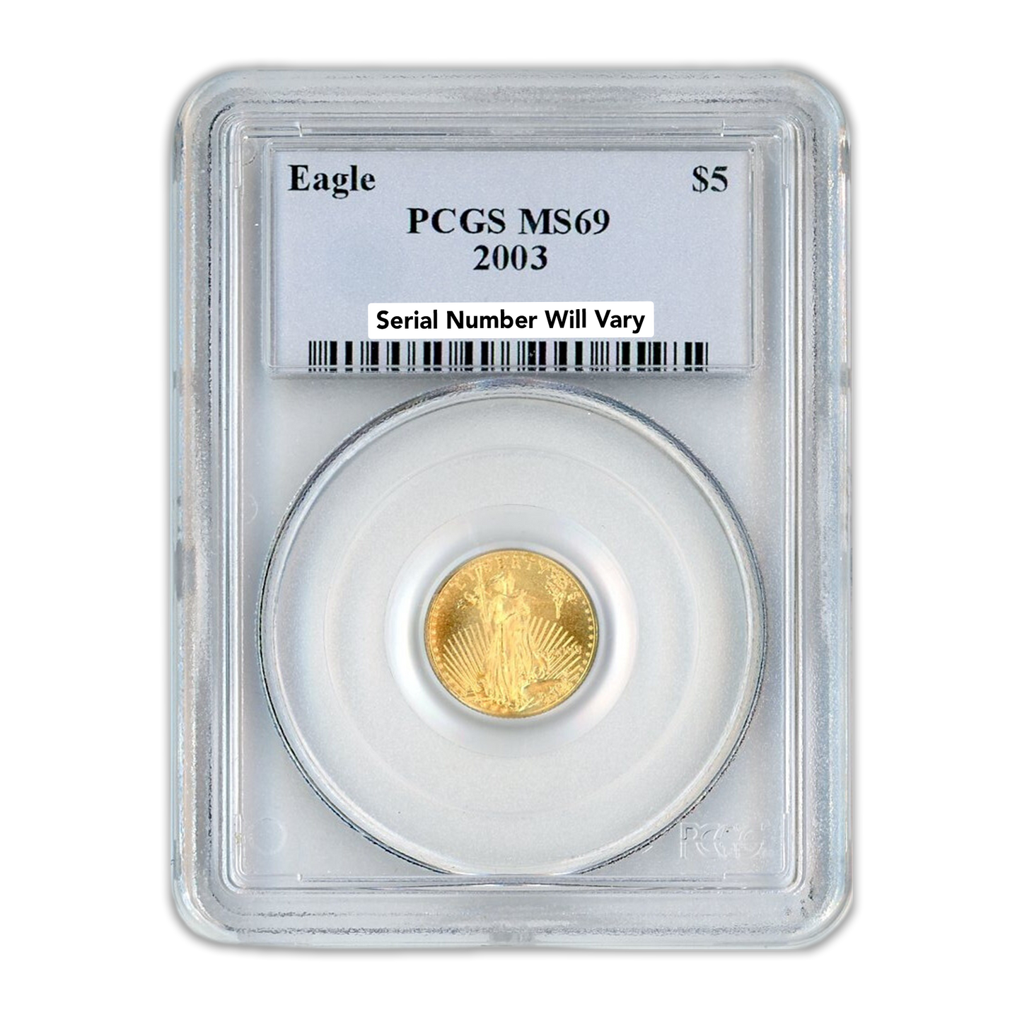 2003 $5 Gold Eagle - PCGS MS69 - CoinsTV