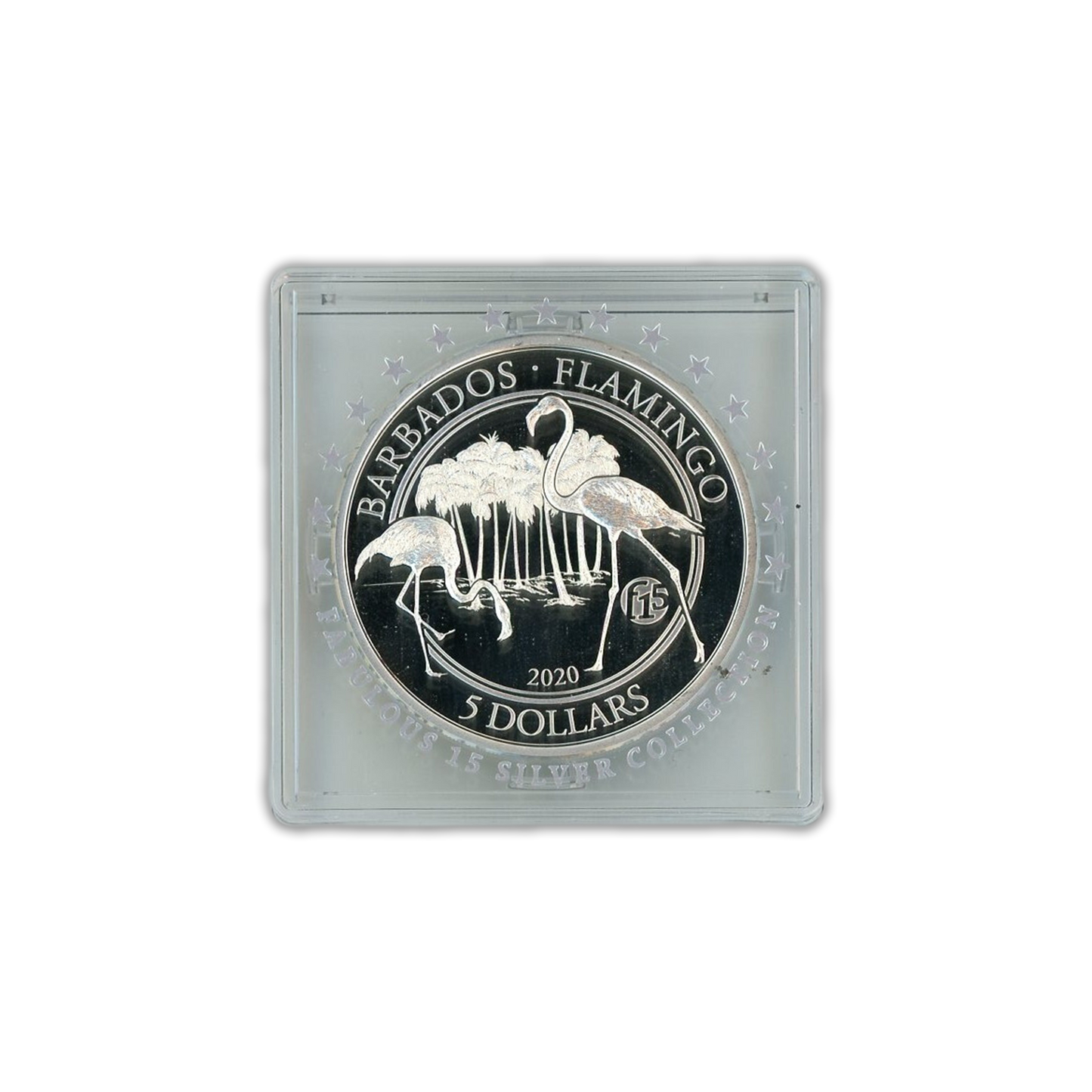 2020 1 oz Barbados Flamingo Silver Proof