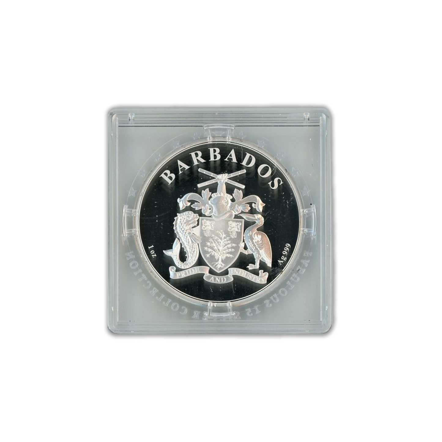 2020 1 oz Barbados Flamingo Silver Proof - CoinsTV