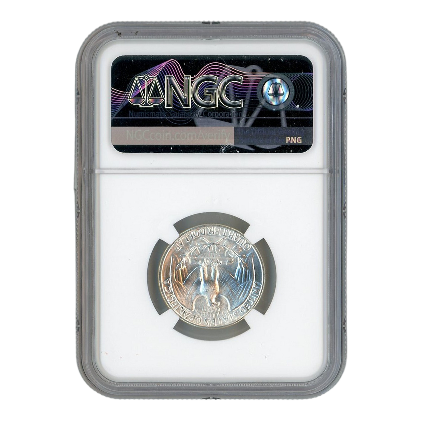 1946 D Washington Silver Quarter - NGC MS65 Sight White