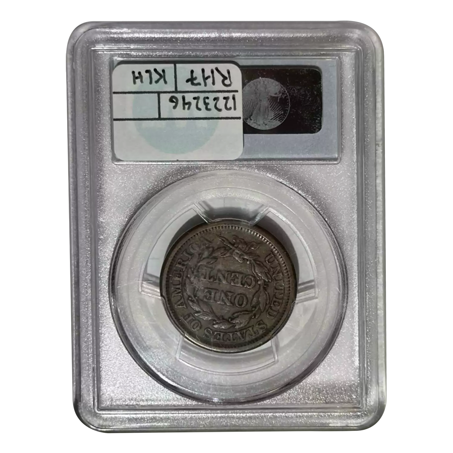 1844/81 Braided Hair Large Cent - CAC - PCGS VF35 - CoinsTV