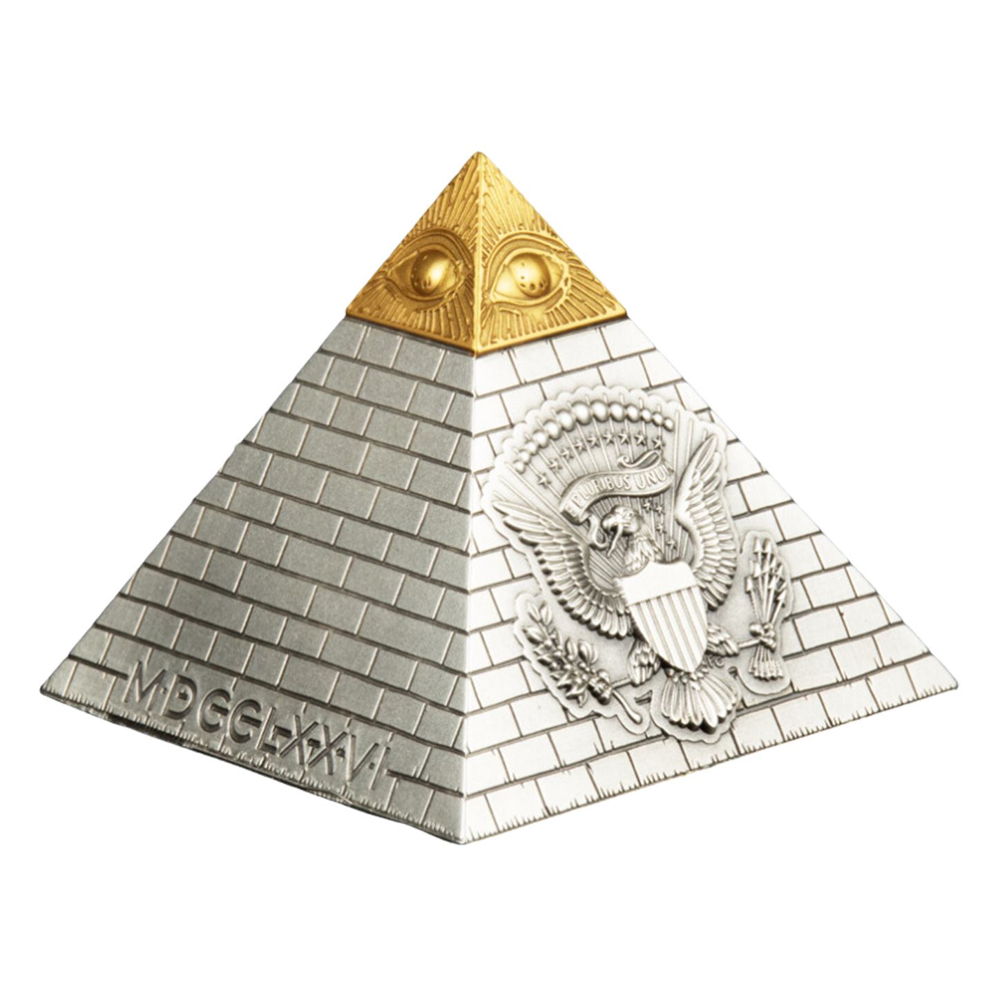 2023 5 oz Eye of Providence Pyramid Silver