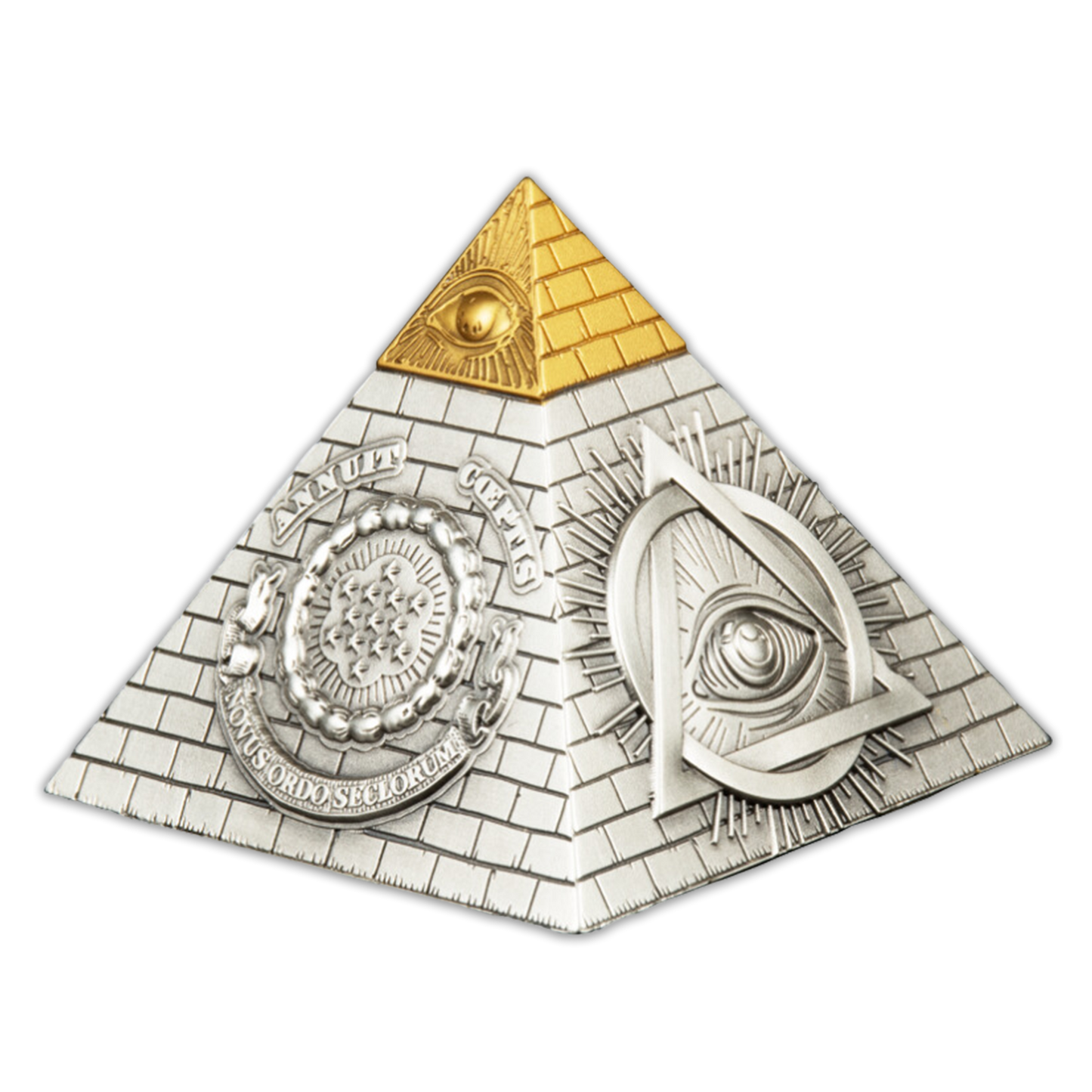 2023 5 oz Eye of Providence Pyramid Silver