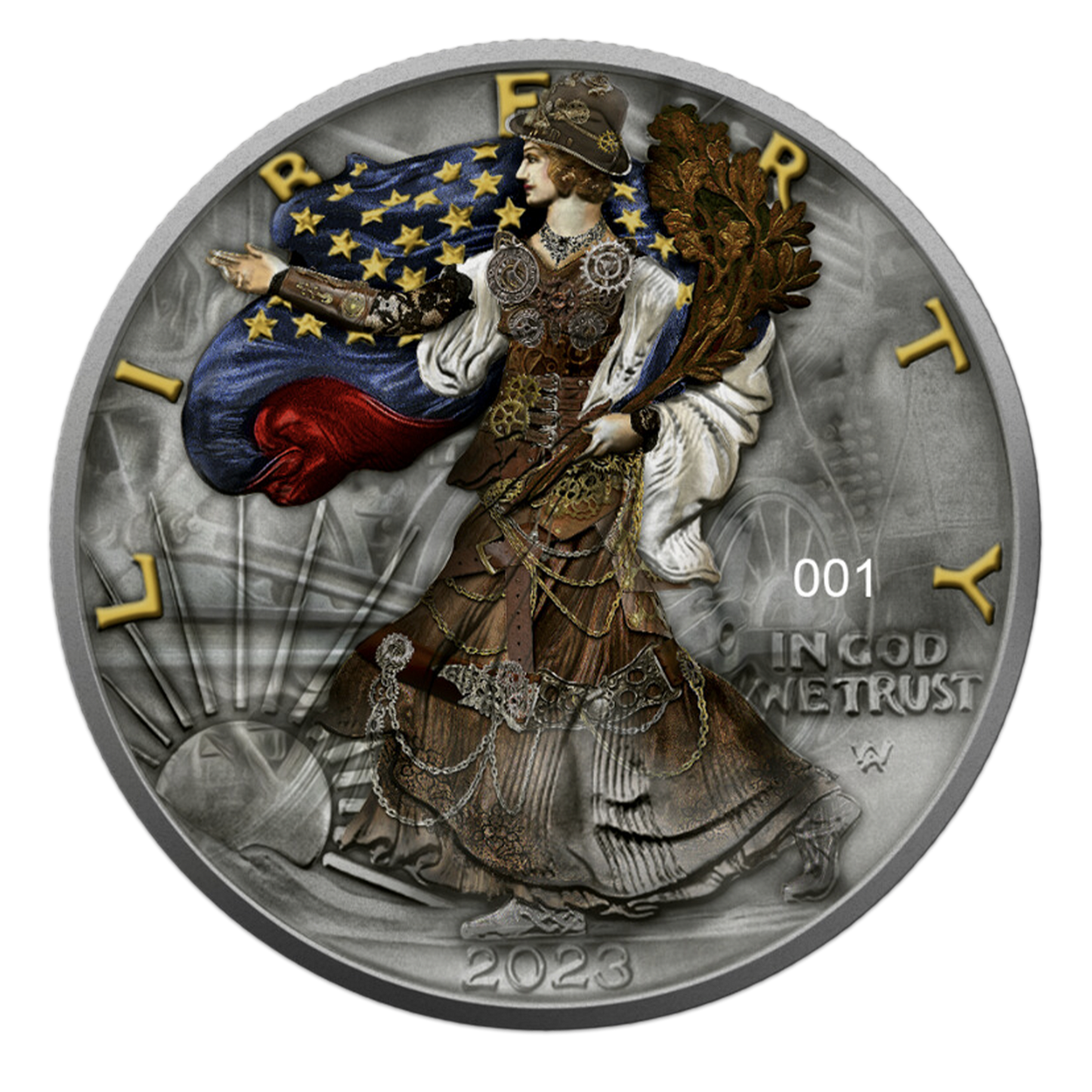 2023 1 oz Steampunk Silver Eagle - Germania Mint