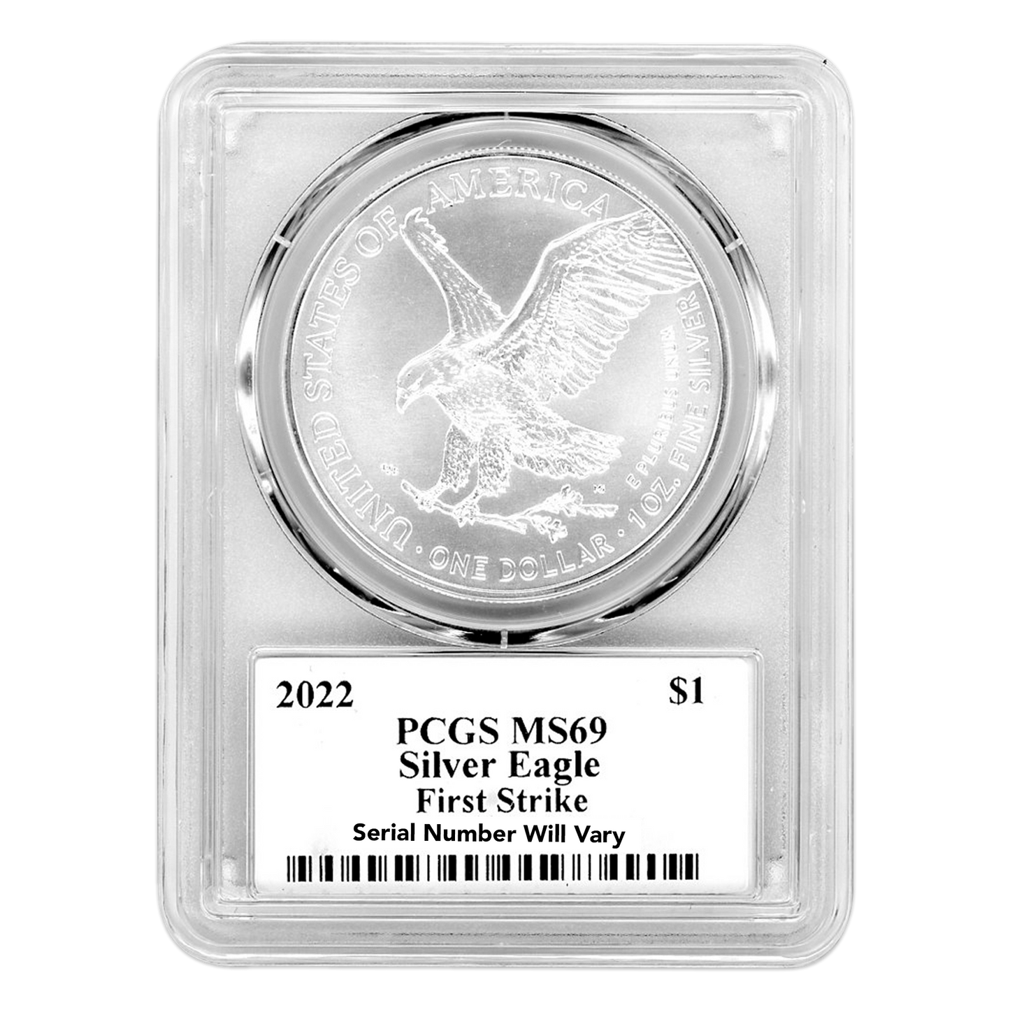 2022 Silver Eagle - General George W. Casey Jr. Signature- PCGS MS69- First Strike - CoinsTV