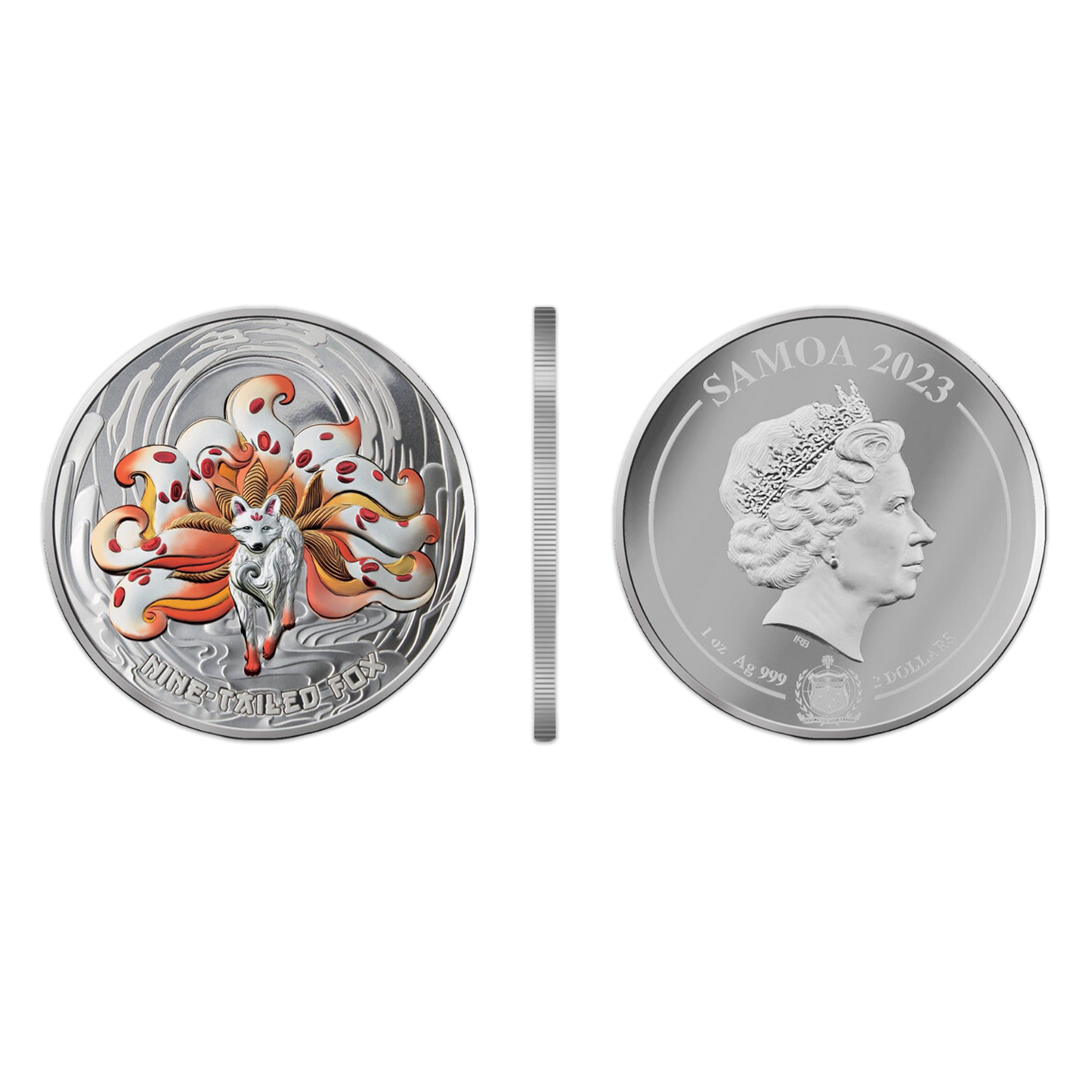 2023 1 oz Mythical Creatures - Nine Tailed Fox - Colorized
