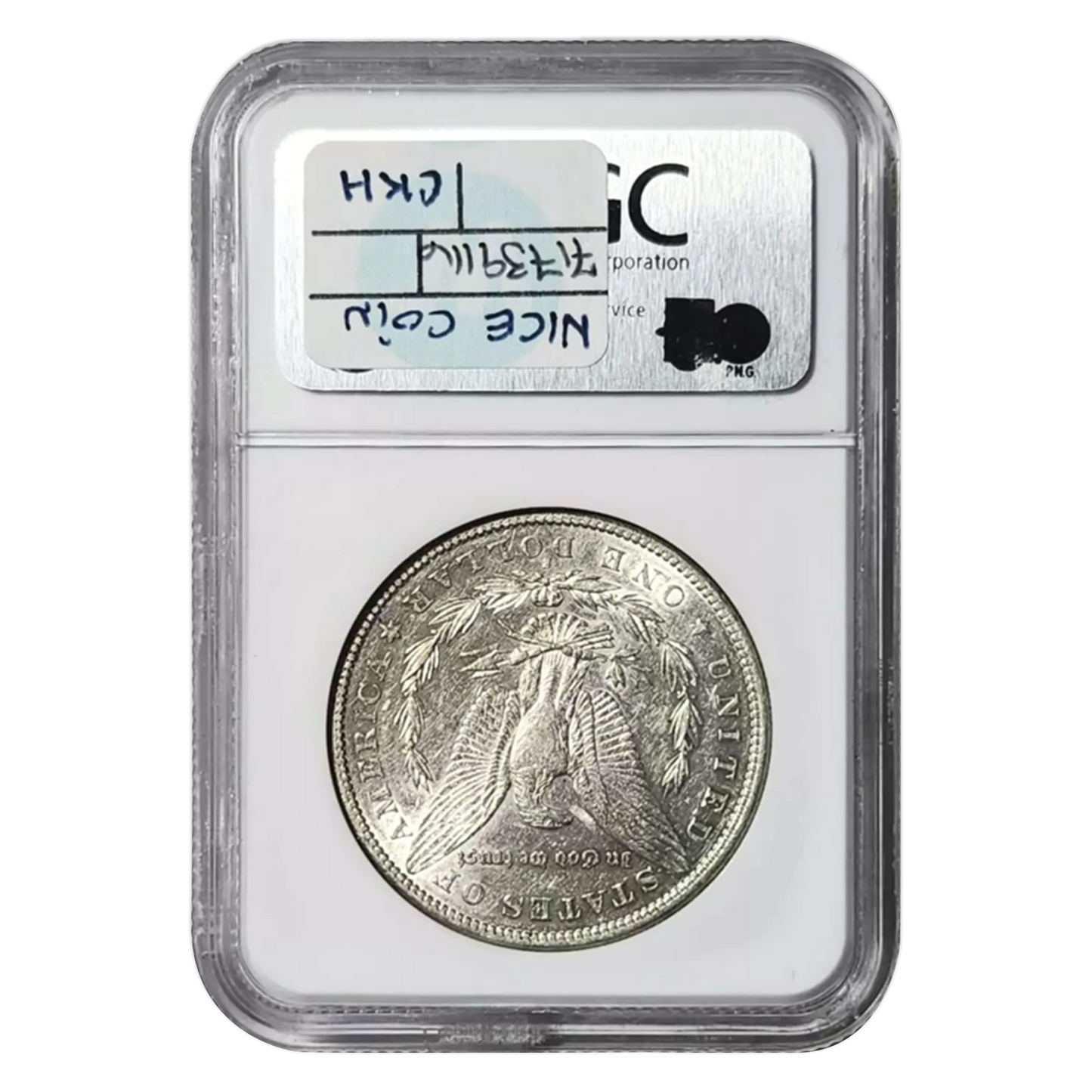 1884-S Morgan Silver Dollar - NGC AU50 Sight White