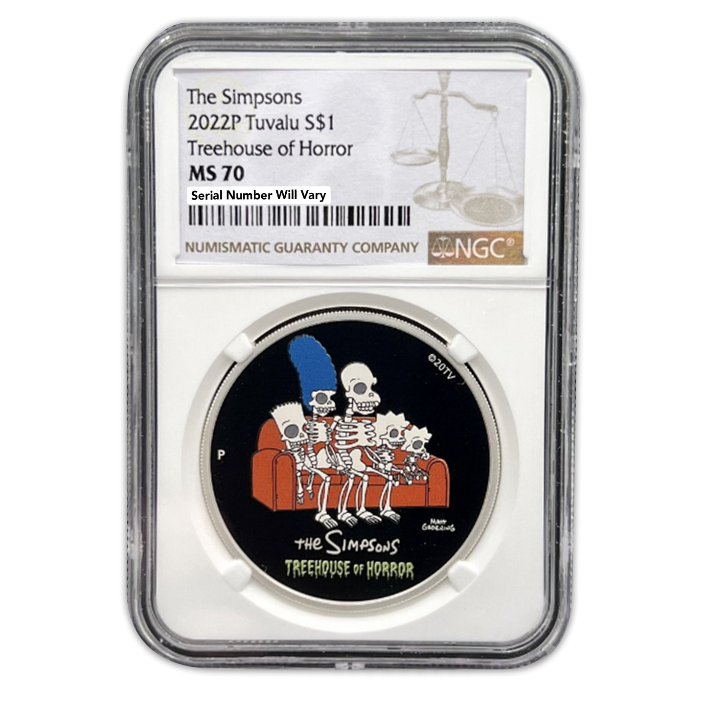 2022 Simpsons Treehouse of Horror - NGC MS70 - CoinsTV