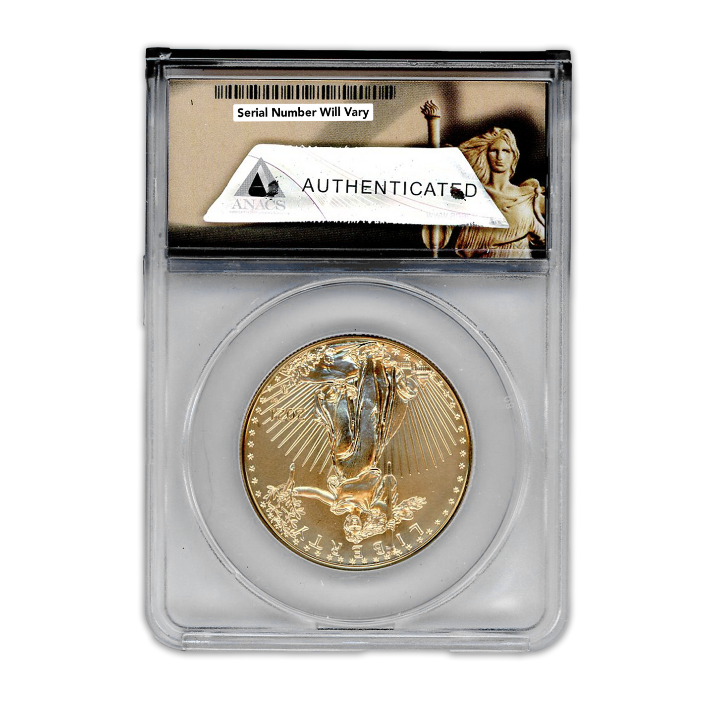 2021 $50 Gold Burnished Eagle- Type 2 - ANACS SP70 First Strike - CoinsTV