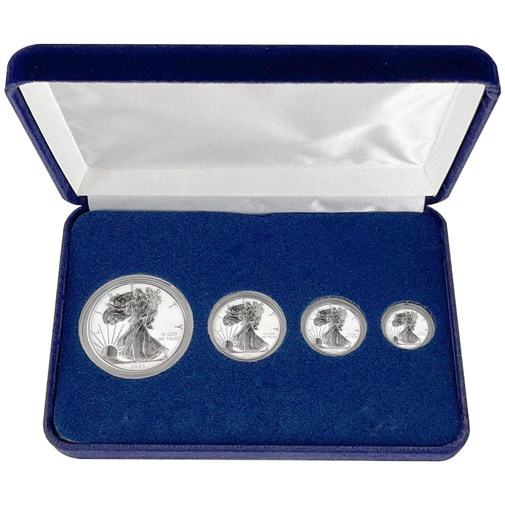 2023 Fiji Silver Eagle Reverse Fractional 4 pc. Set - CoinsTV