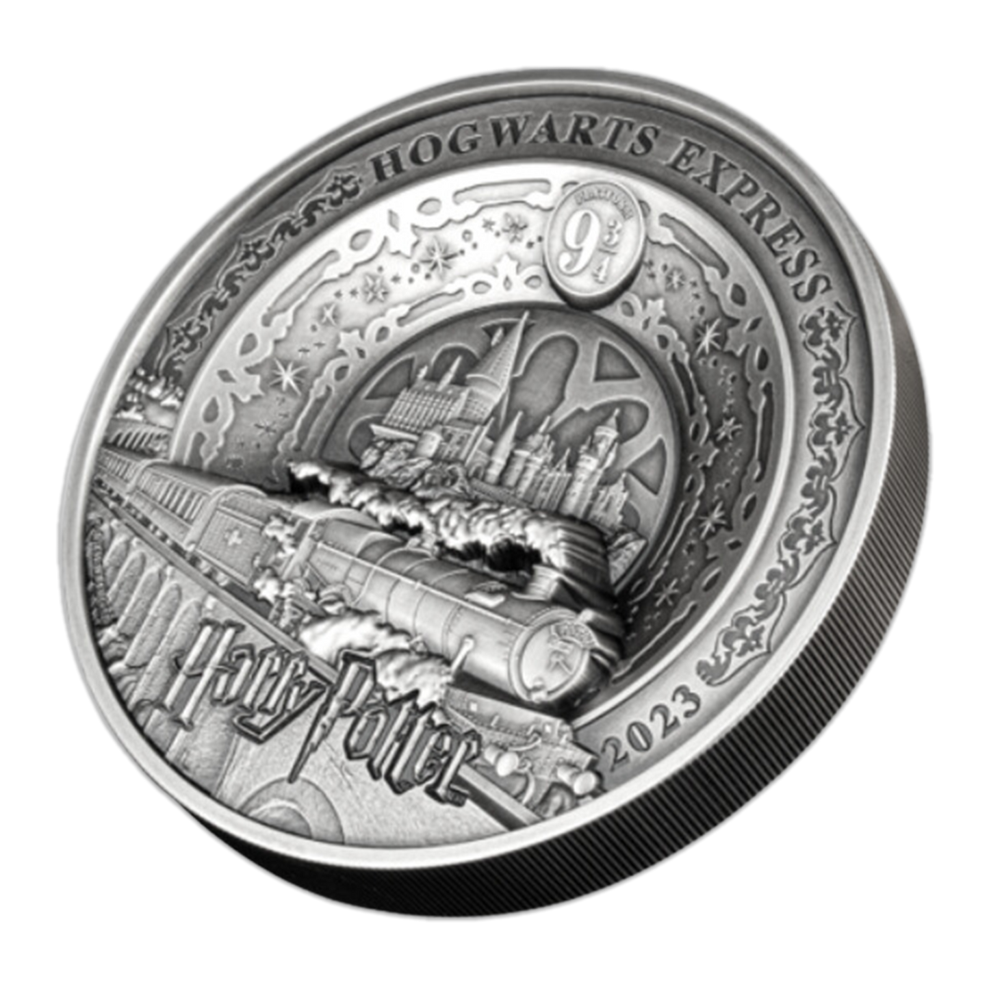 2023 Harry Potter 1 Kilo Hogwarts Express Ultra High Relief Silver