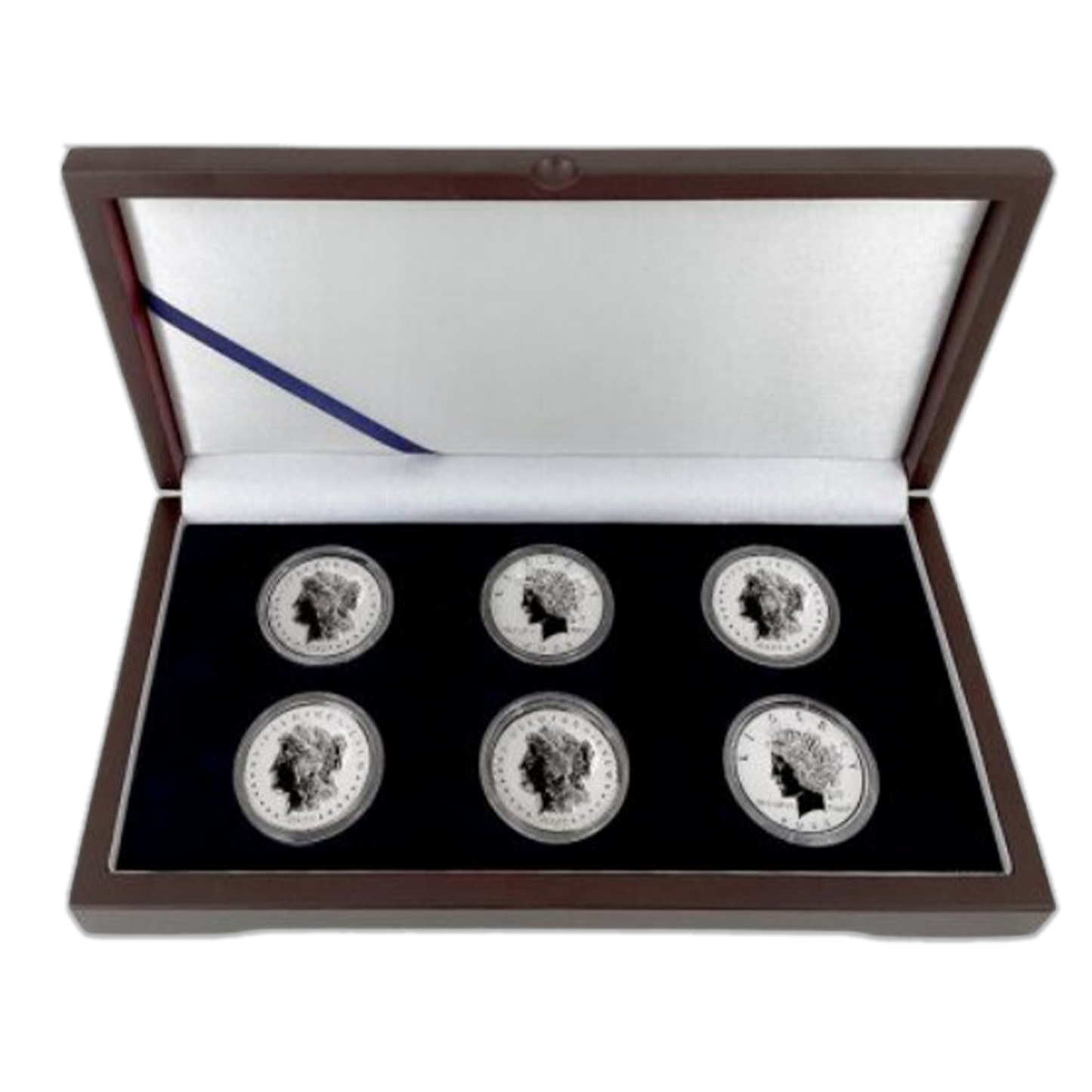 2022 Fiji Morgan & Peace Dollar Reverse Proof Silver 6 Piece Set