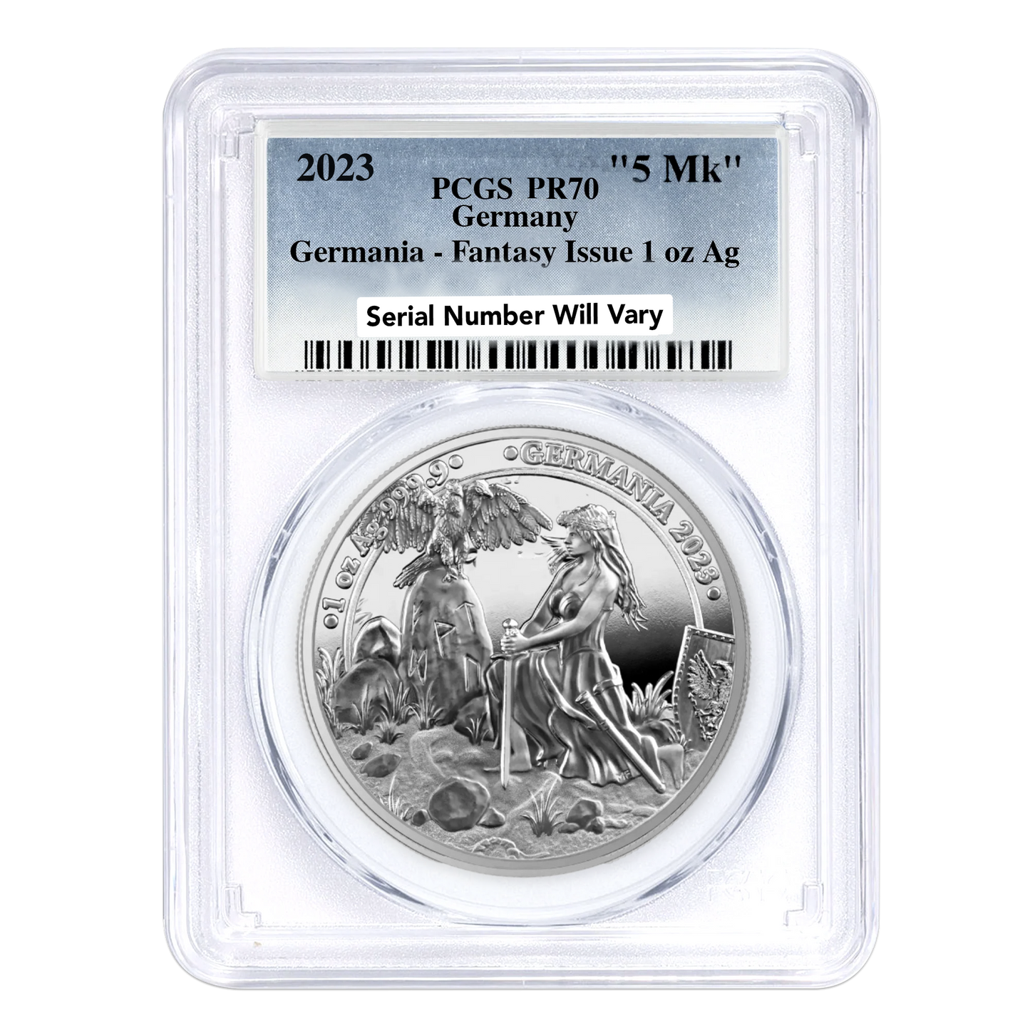 2023 1 oz Germania Silver - PCGS PR70 Fantasy Issue