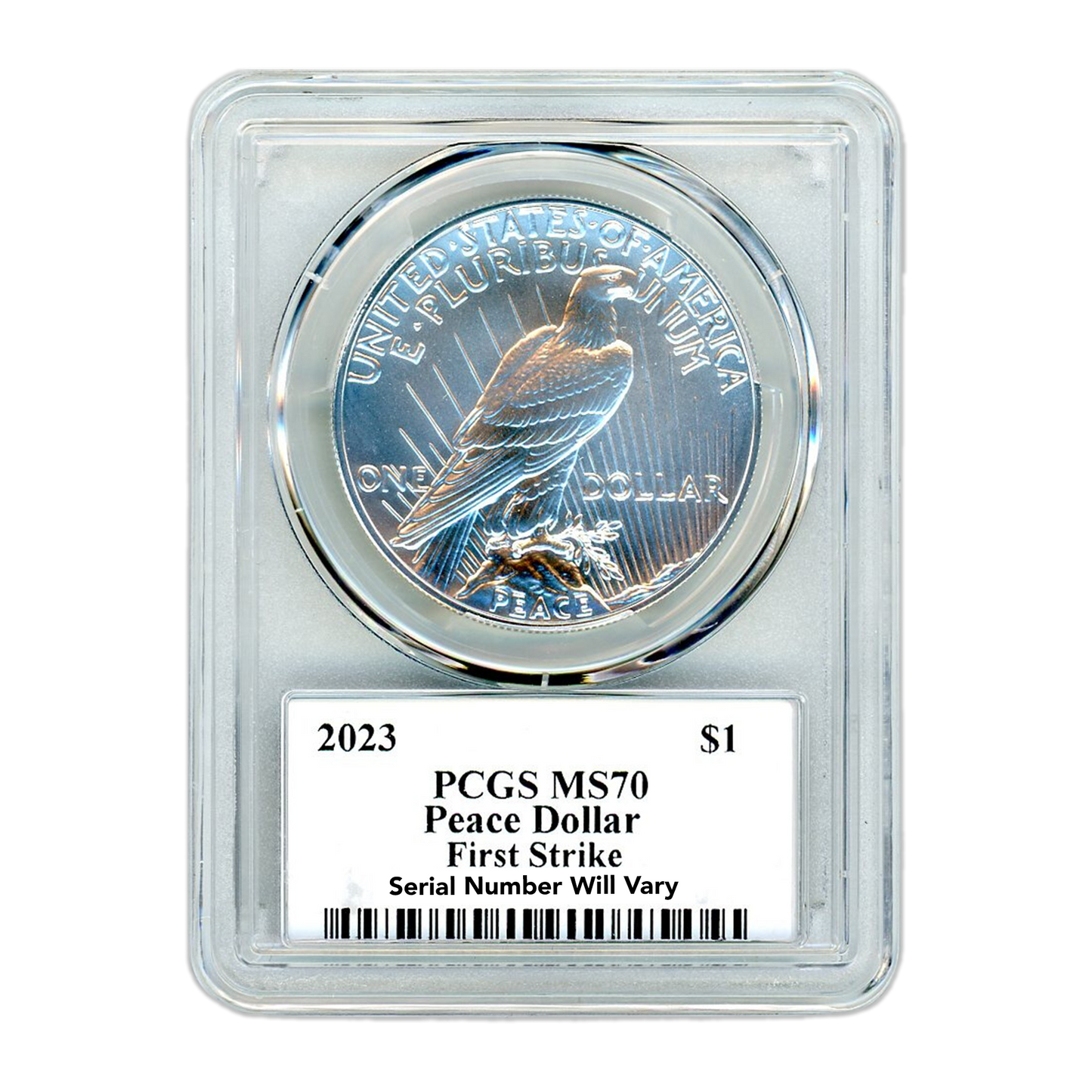 2023 Morgan & Peace Dollar 2 pc PCGS Trumans Triumph MS70 First Strike - CoinsTV