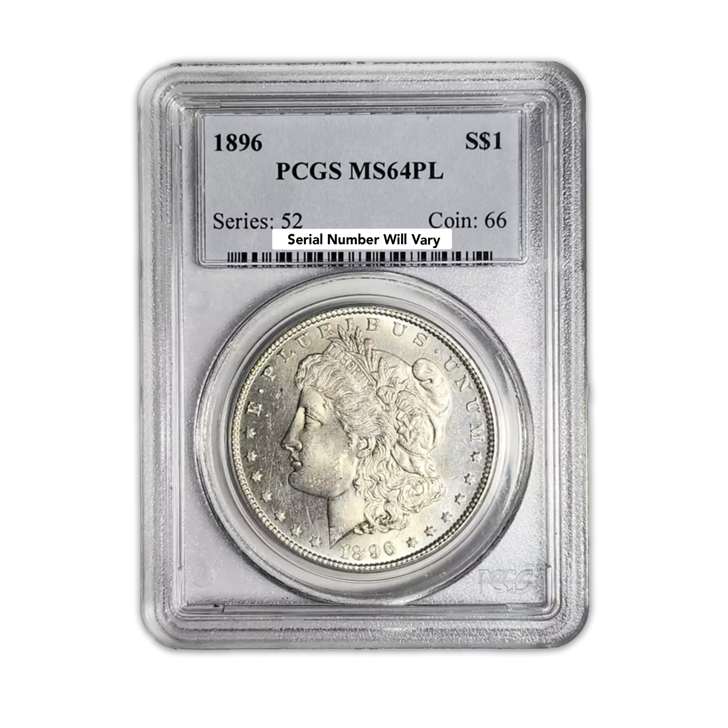 1896 Morgan Silver Dollar Philadelphia - PCGS MS64 PL - CoinsTV