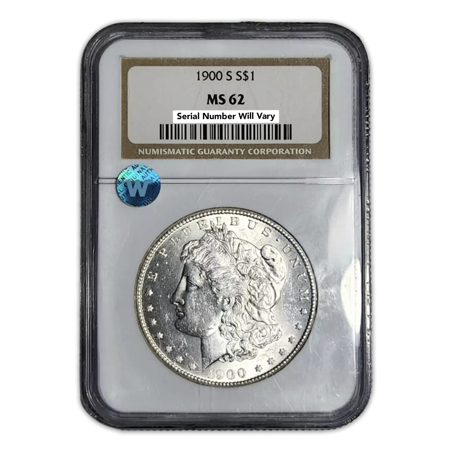 1900 S Morgan Silver Dollar - NGC MS62 Sight White - CoinsTV