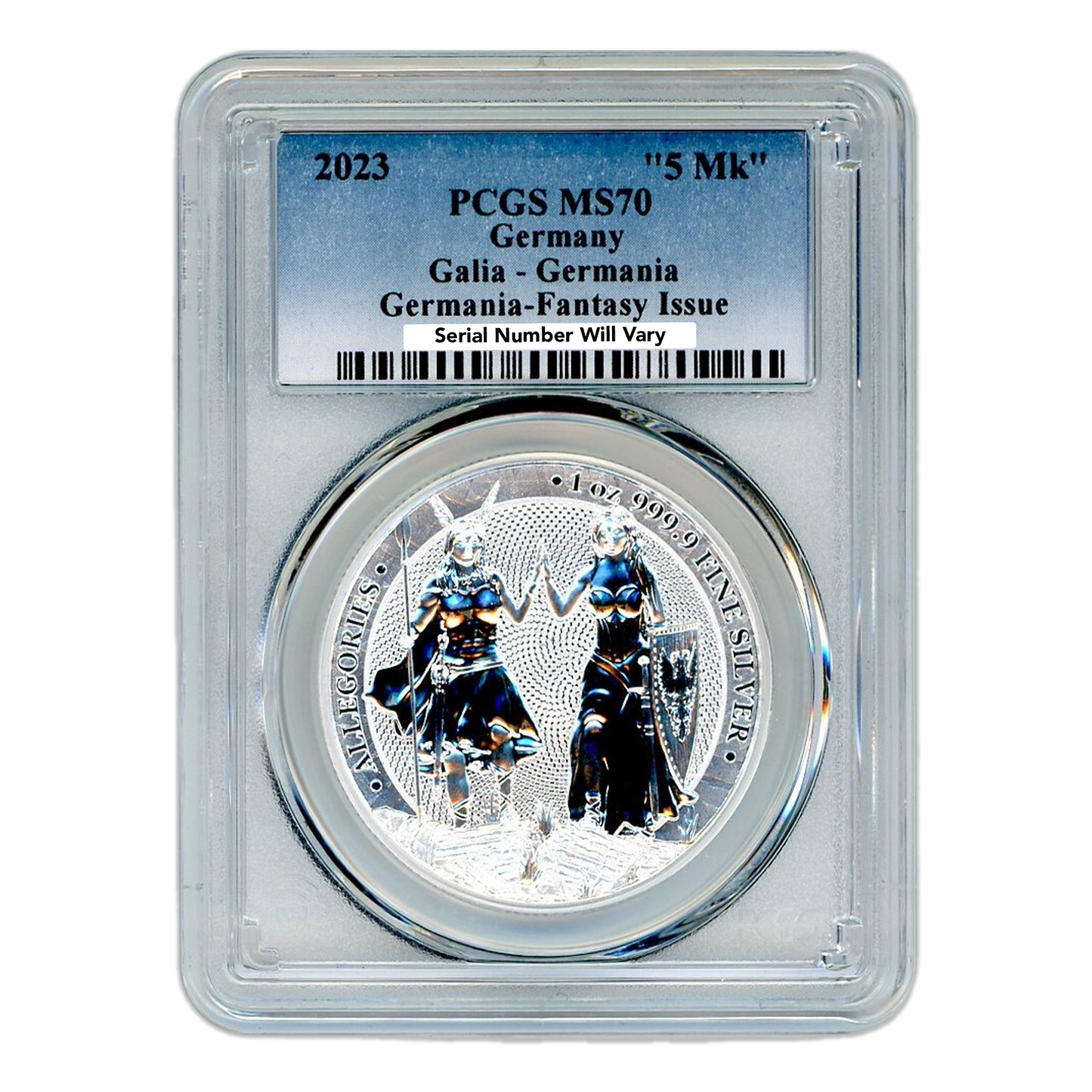 2023 1 oz Germania Allegories Galia & Germania - PCGS MS70 Fantasy Issue