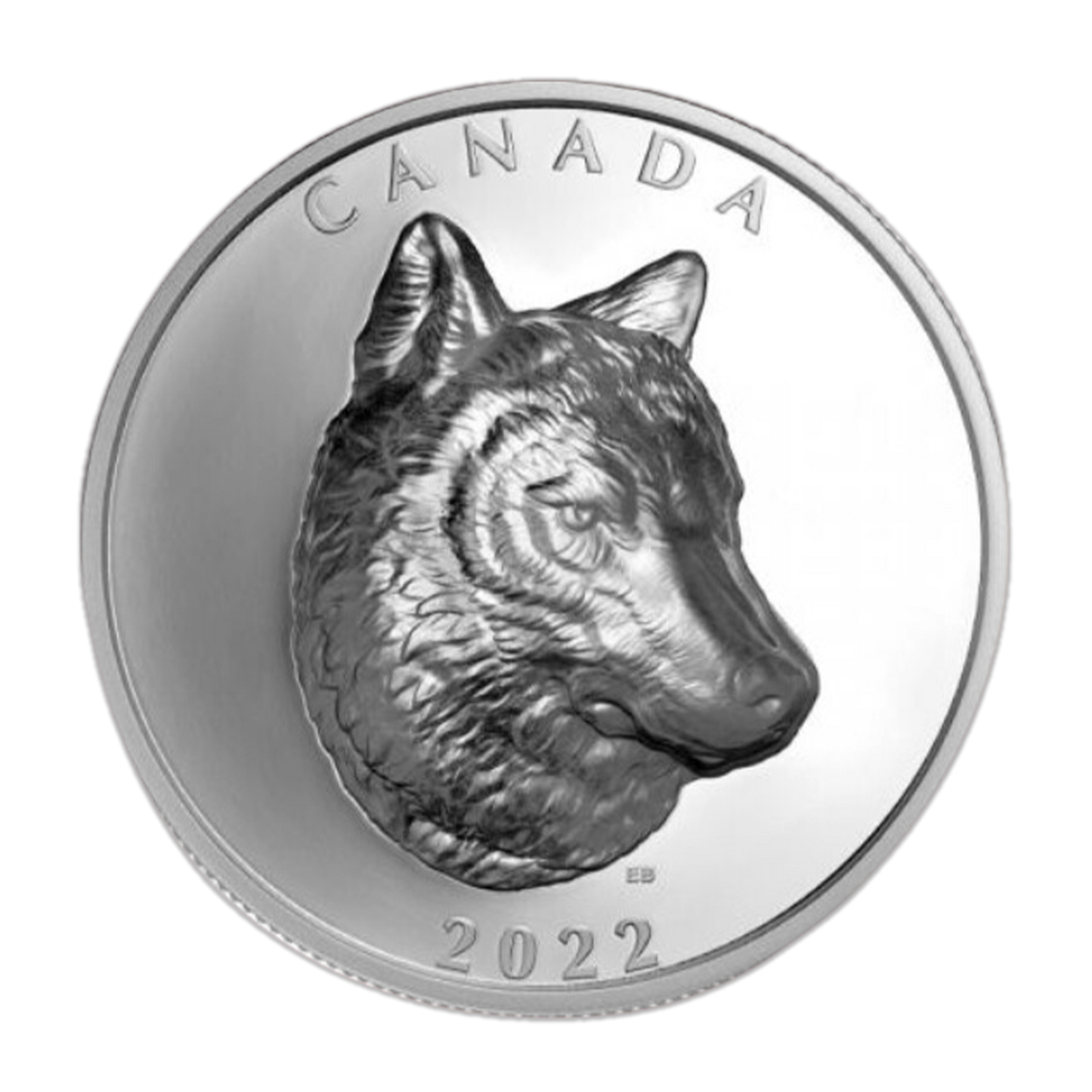 2022 Canada Wolf Extraordinary High Relief Silver Gem Proof
