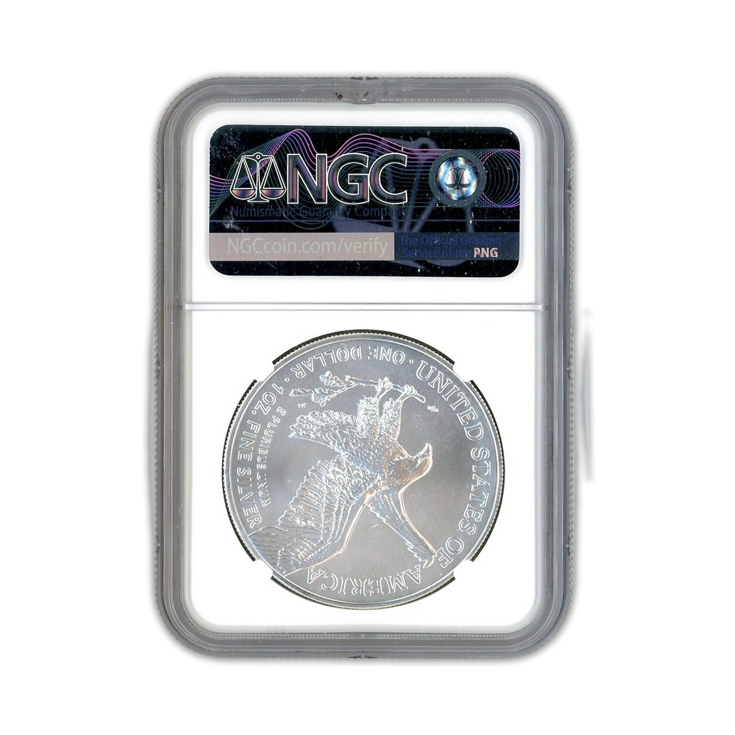 2023 American Silver Eagle - Mint Error- Obverse Struck Though- NGC MS69 First Day of Issue - CoinsTV
