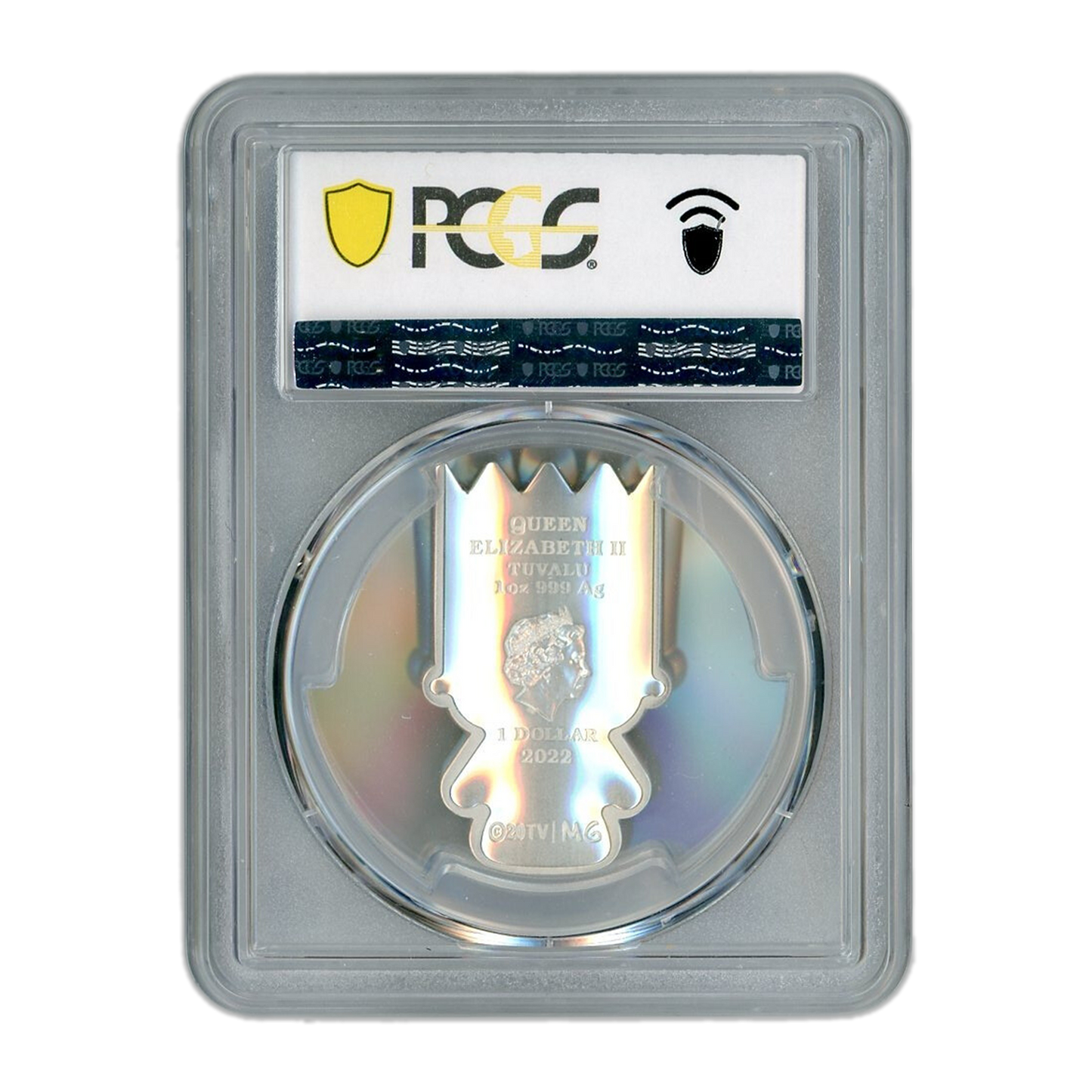 2022 1 oz Bart Simpson Mini Shaped Silver - PCGS PR70 Minted Mini - CoinsTV