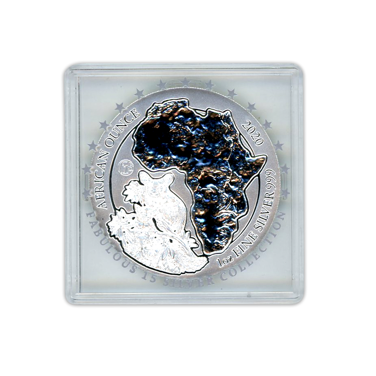 2020 Rwanda African Bushbaby Fabulous 15 F15 Privy Mark - 50 RWF 1 oz Silver BU