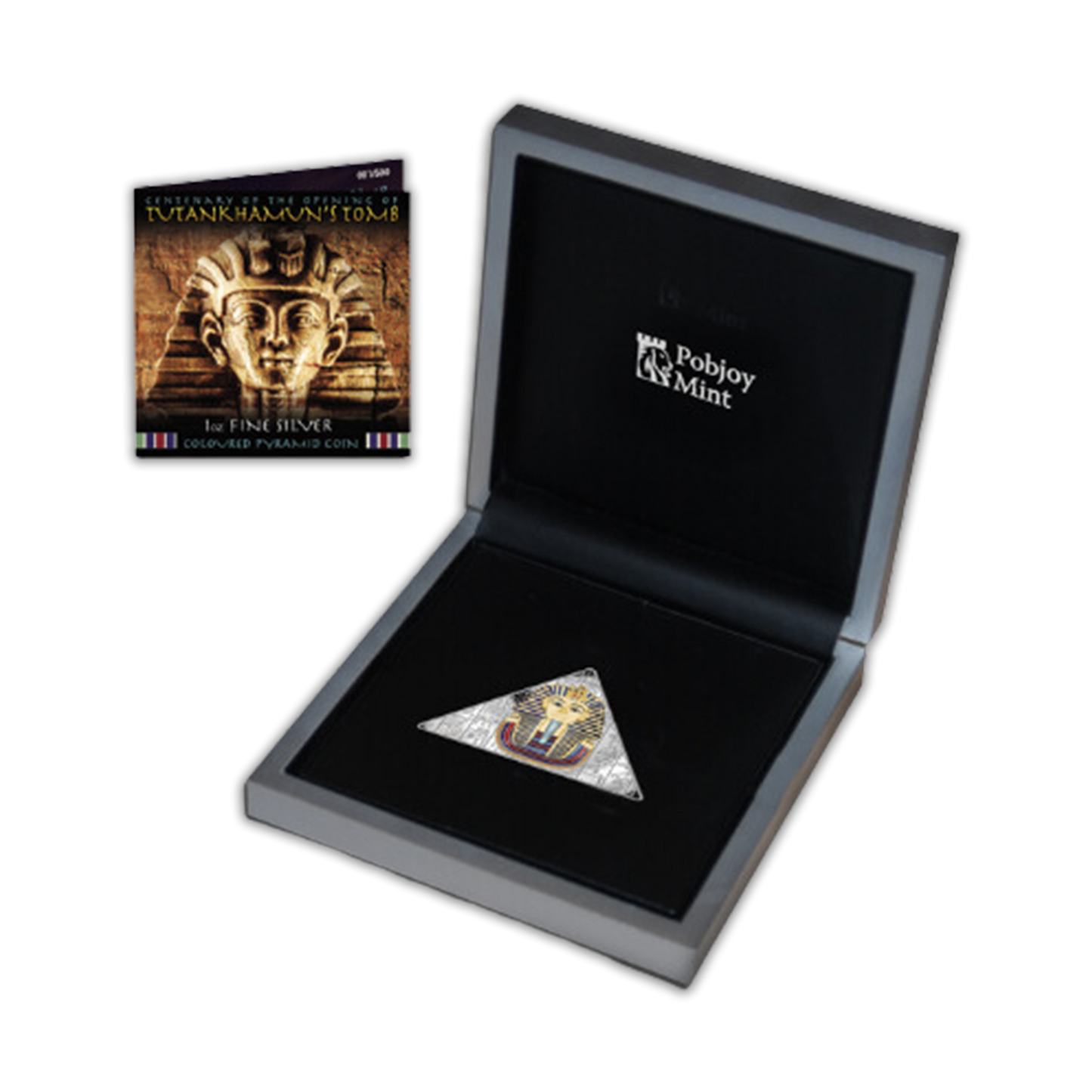 2023 1 oz Centenary of the Opening of Tutankhamuns Tomb Silver Proof Colorized