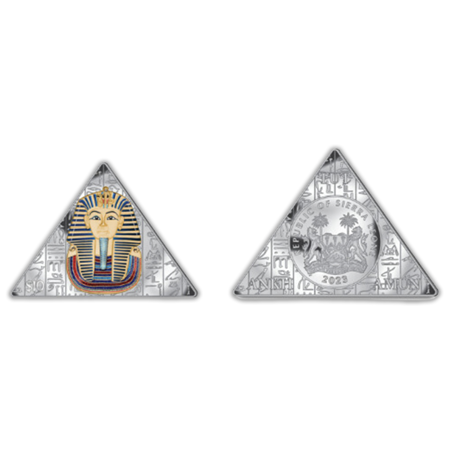2023 1 oz Centenary of the Opening of Tutankhamuns Tomb Silver Proof Colorized - CoinsTV