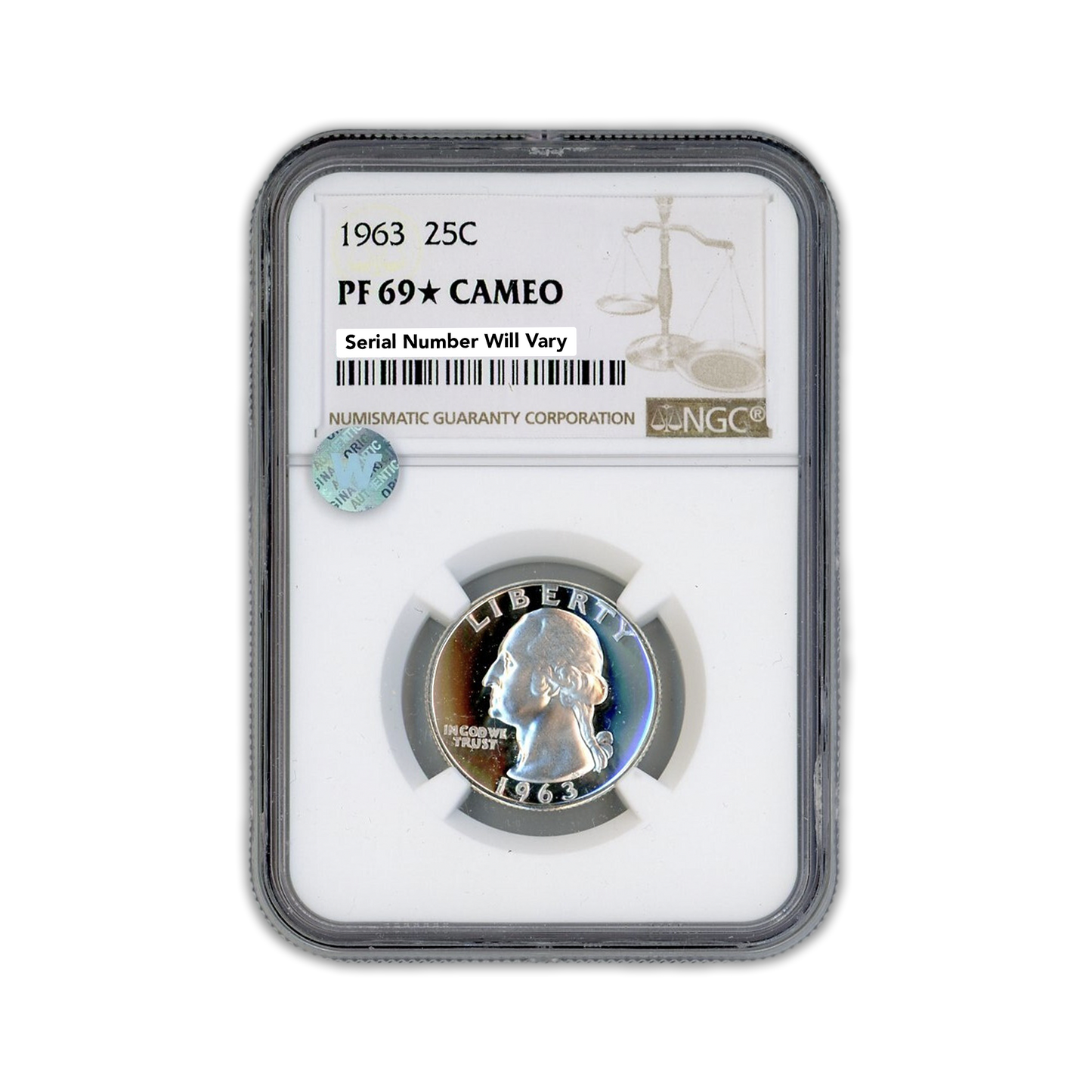 1963 Washington Quarter - NGC PF69 Star Sight White Cameo