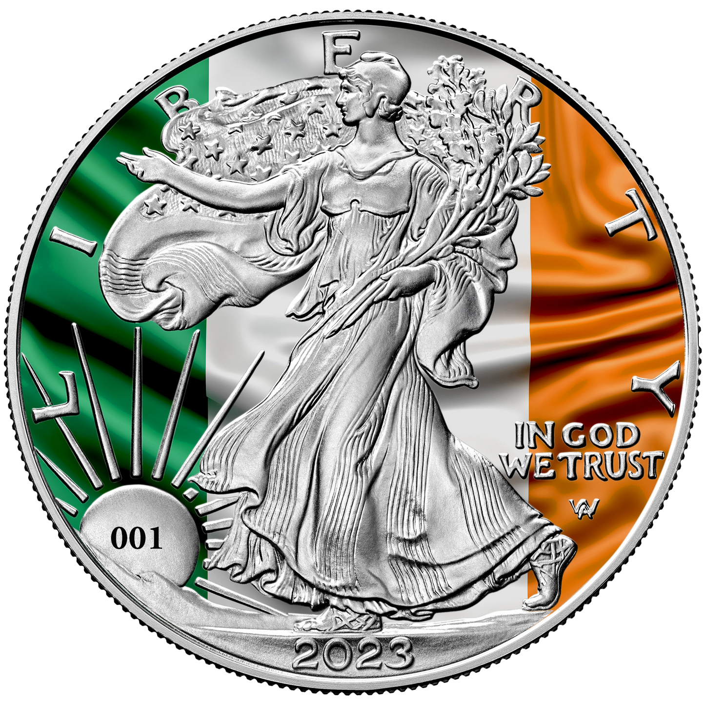 2023 Flags of the World Silver Eagle - Ireland - First Edition
